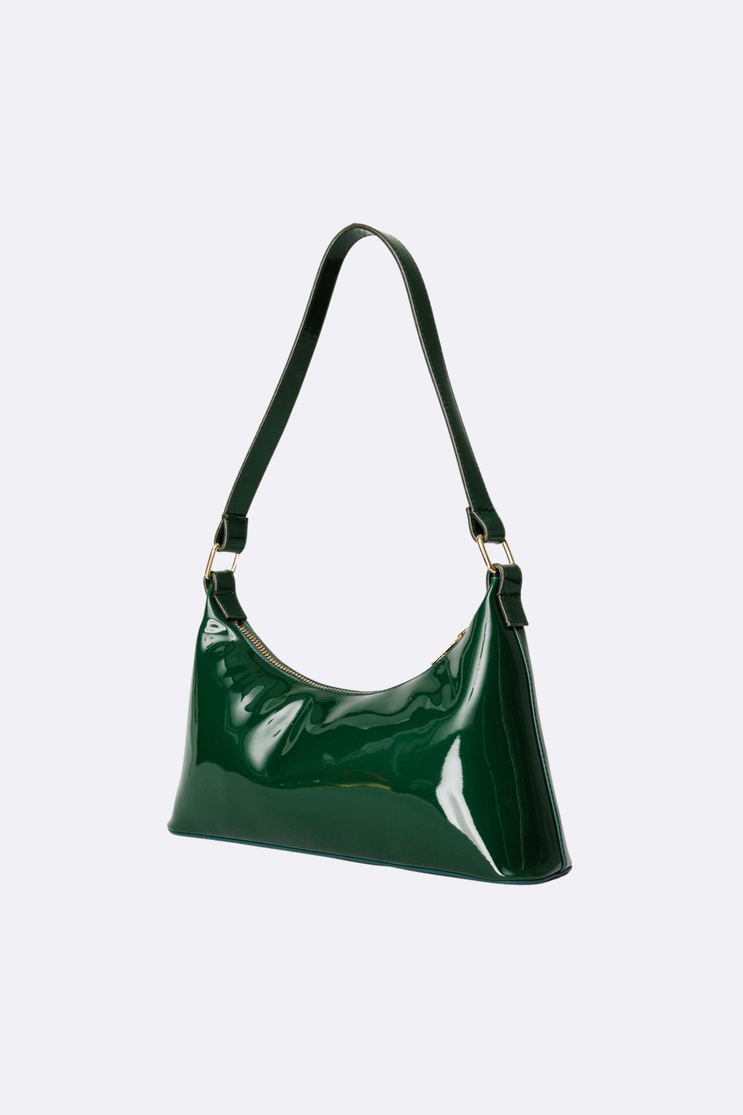 Garden Patent Leather Bag - Benetton Green