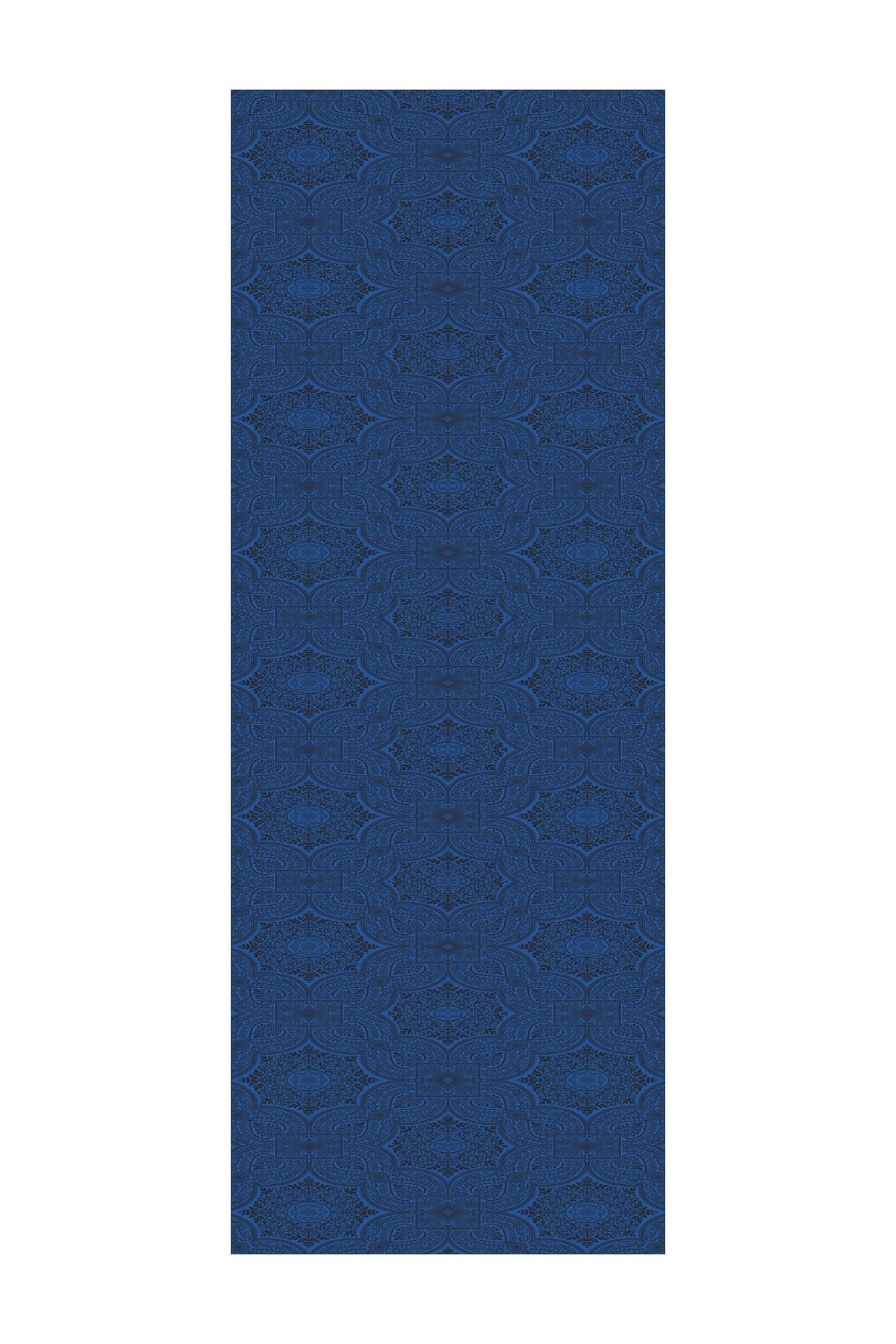 Shline Line Viscose Shawl - Black-Indigo