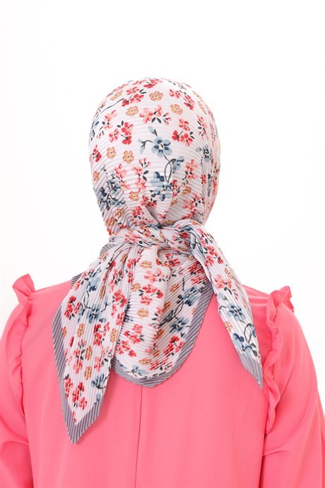 Jardin Pattern Pleated Scarf