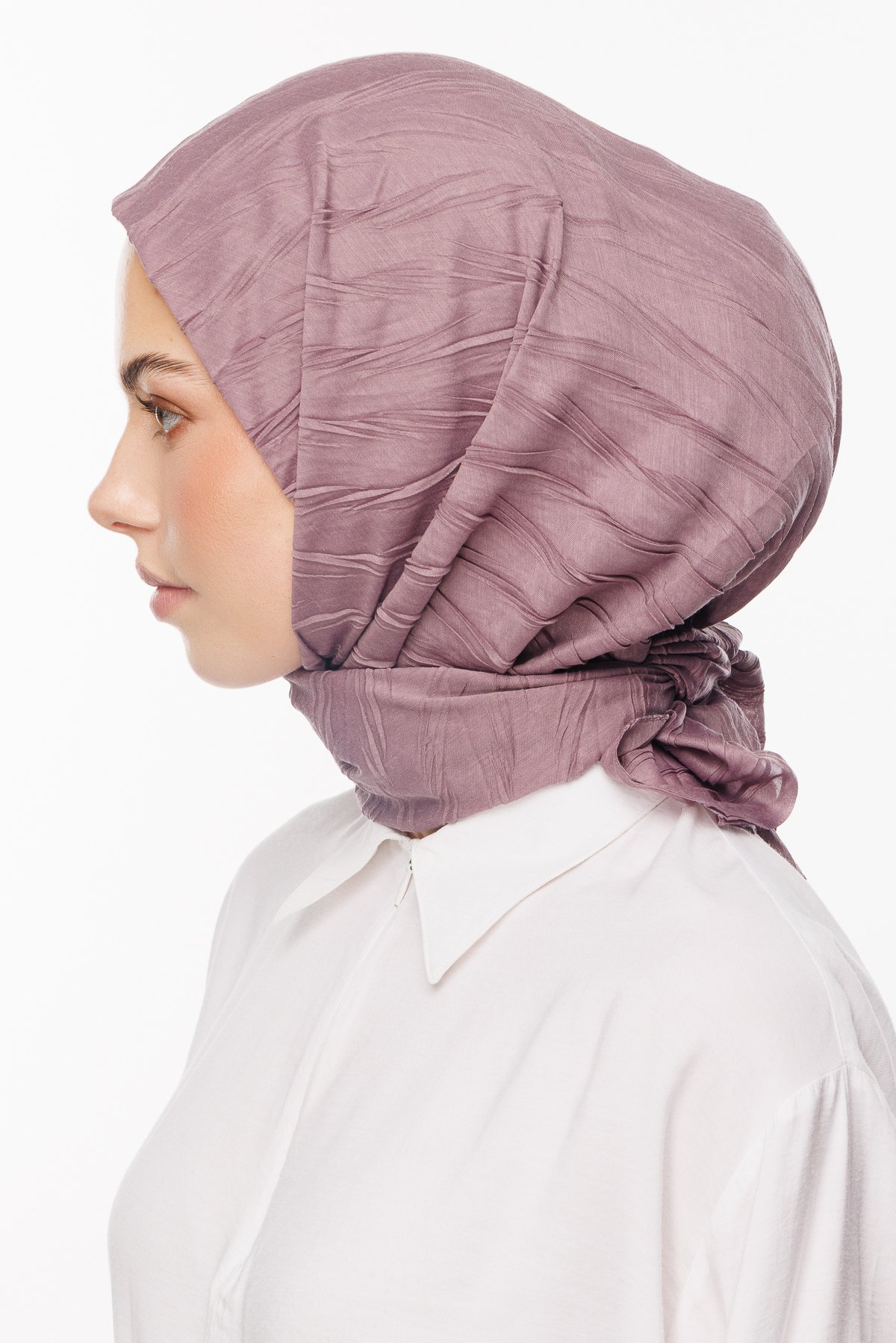 Pleated Bamboo Scarf - Lilac