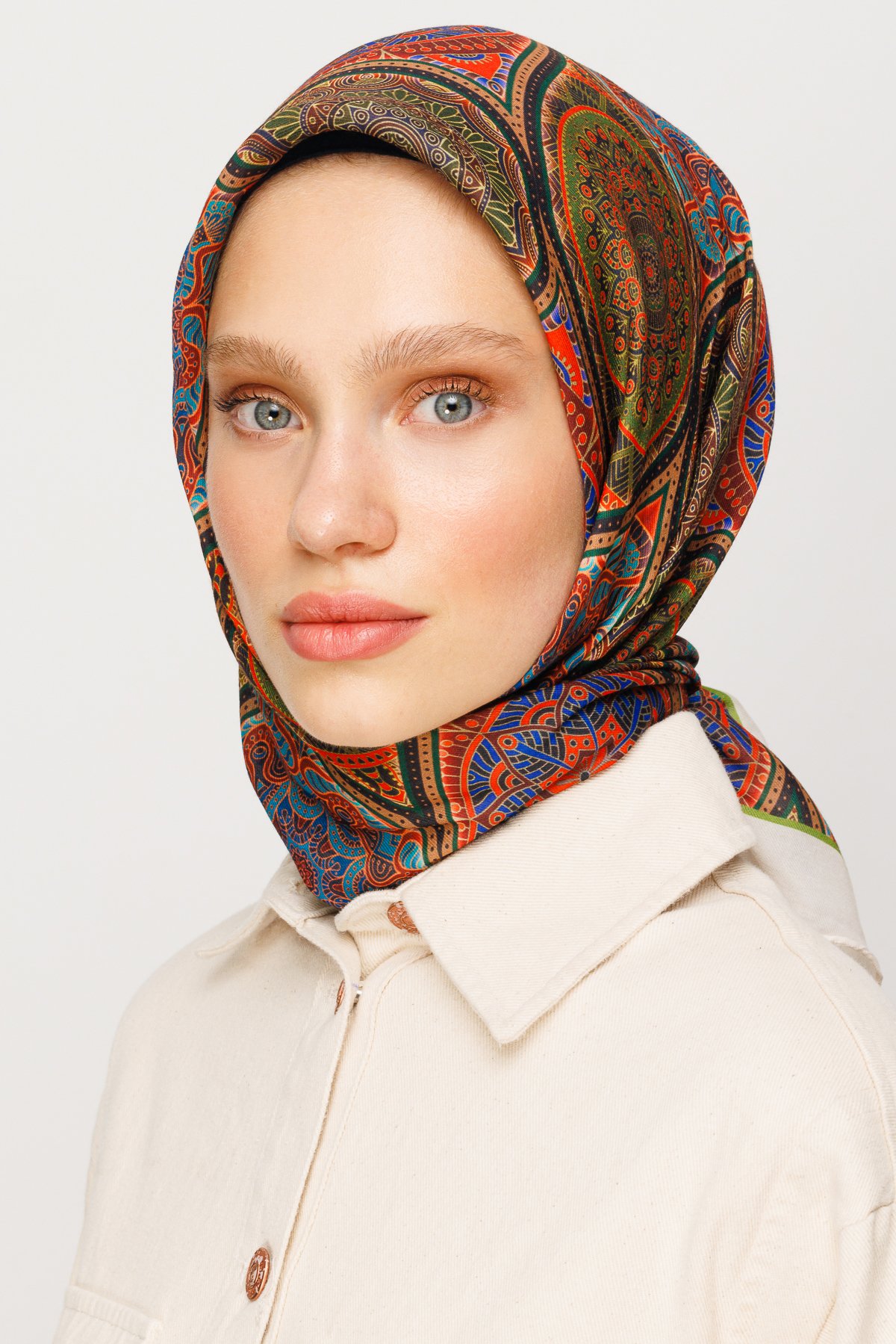 Ethnic Pattern Digital Soft Scarf - Tile