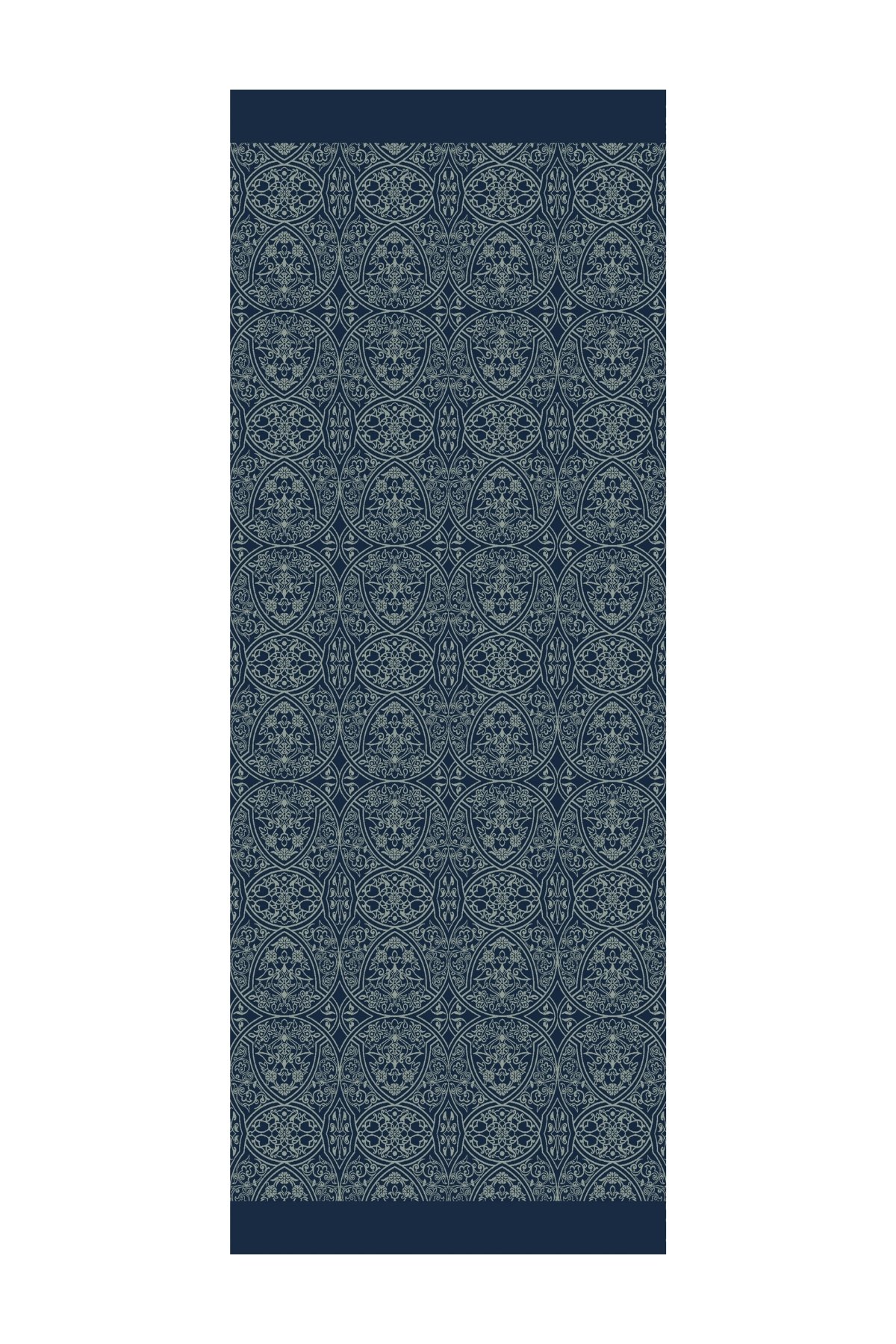 Marrakech Double Sided Shawl - Navy Blue-Aqua Green