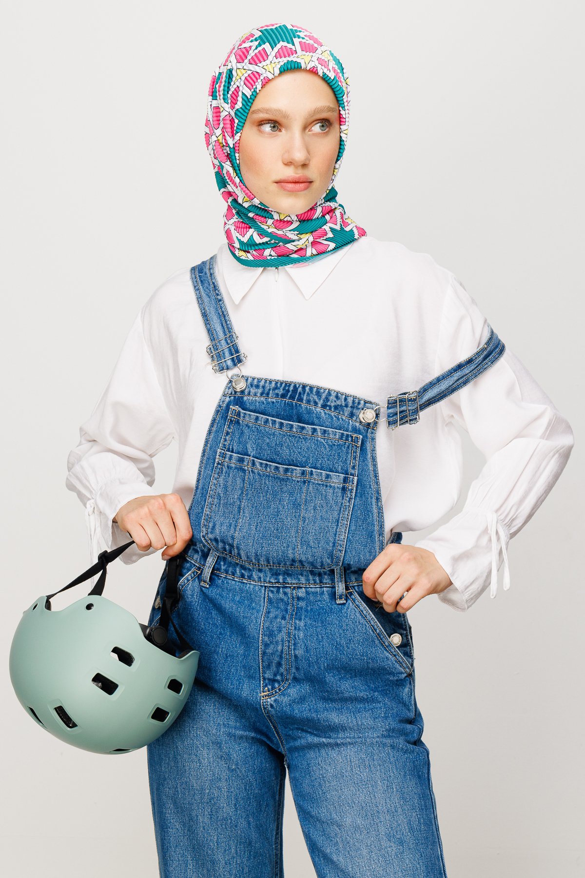 Şira Desen Pilise Eşarp - Pembe