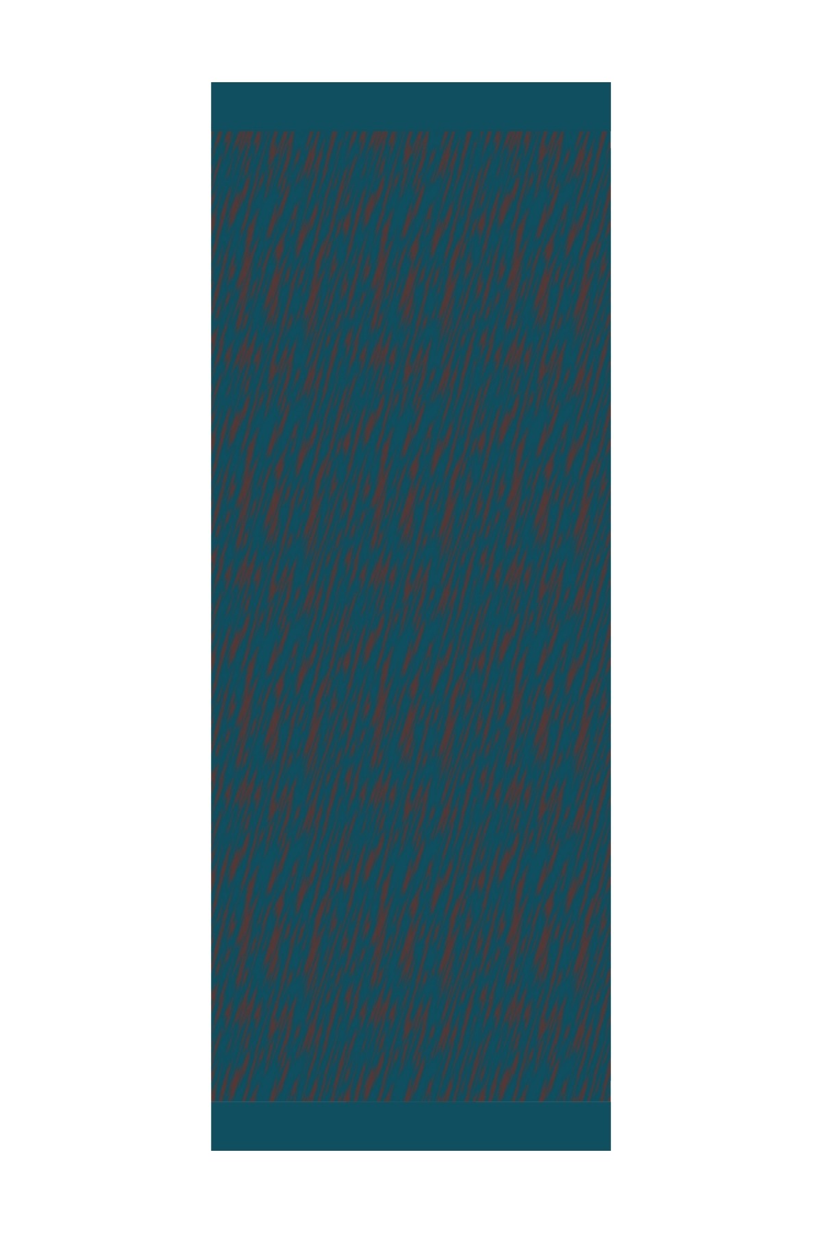 Marrakech Double Sided Shawl - Bitter Coffee-Petroleum Blue