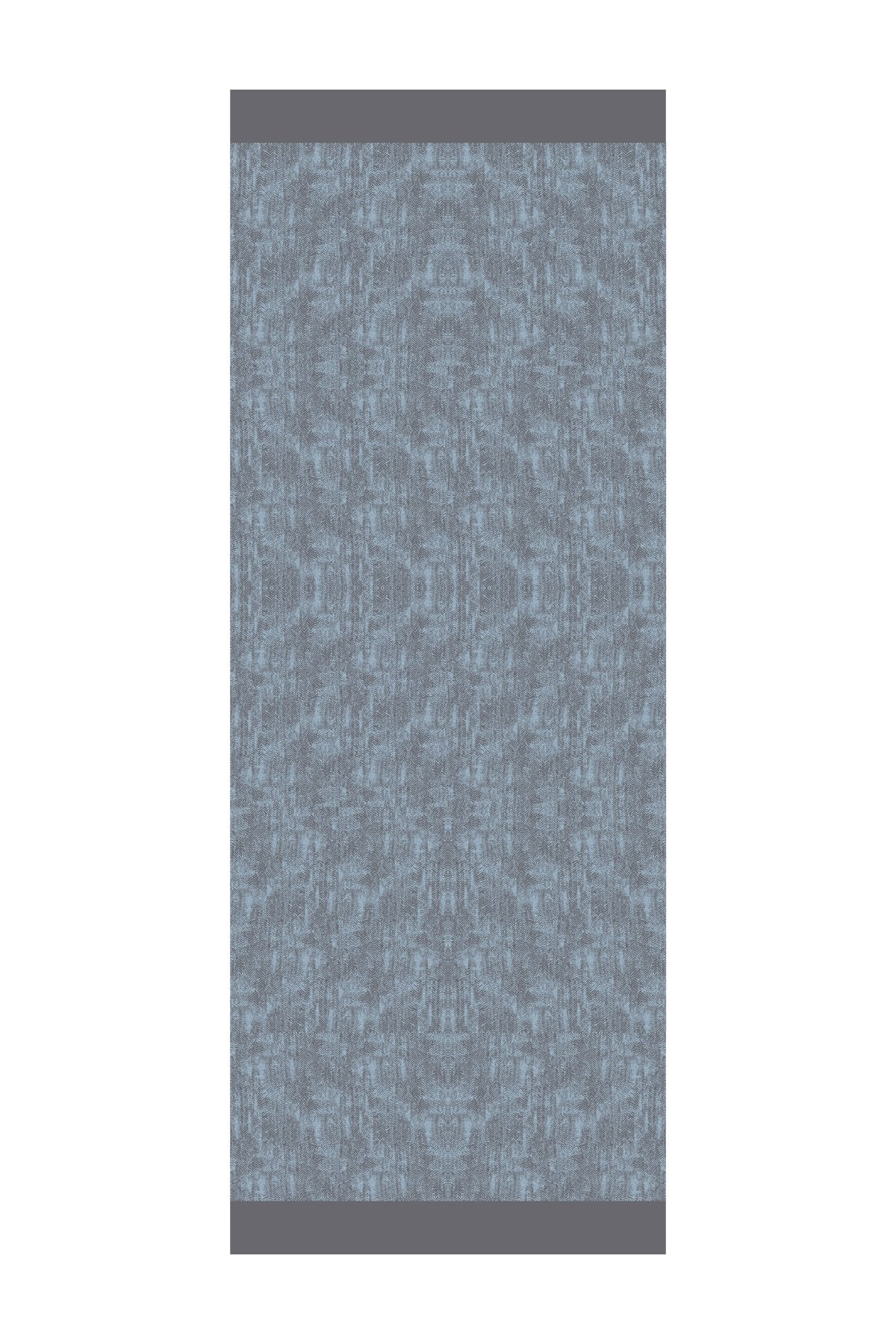 Marrakech Double Sided Shawl - Dark Gray-Light Blue