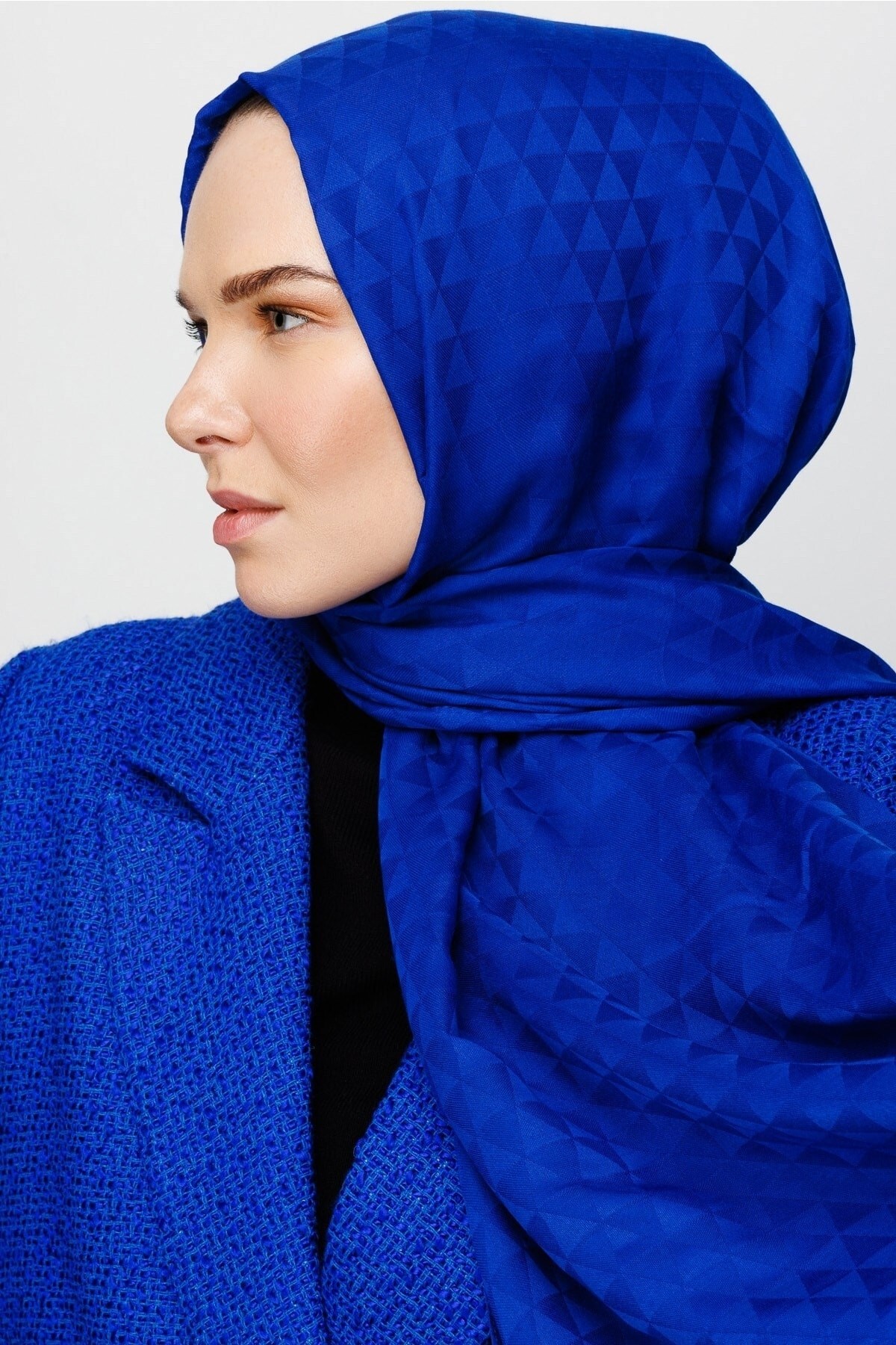 Prism Pattern Cotton Jacquard Hijab