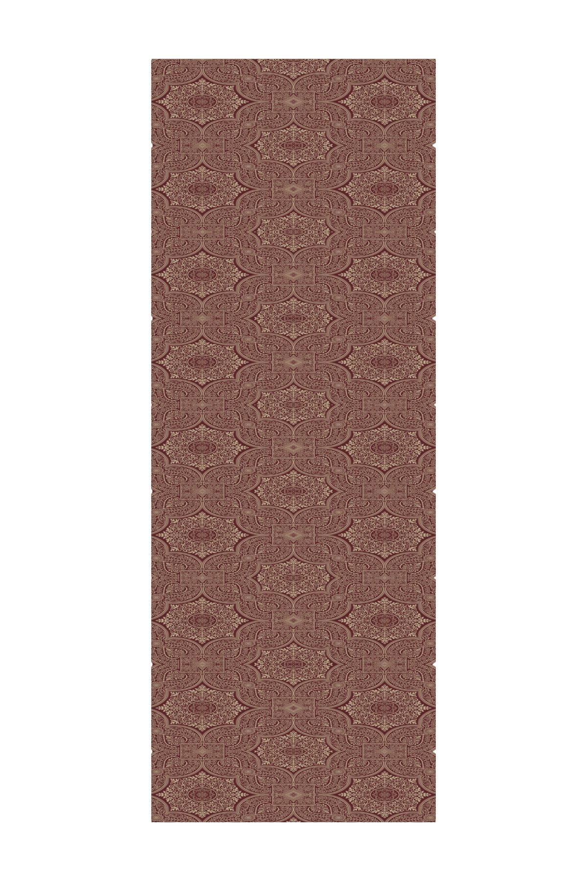 Shline Line Viscose Shawl - Elderberry-Salmon