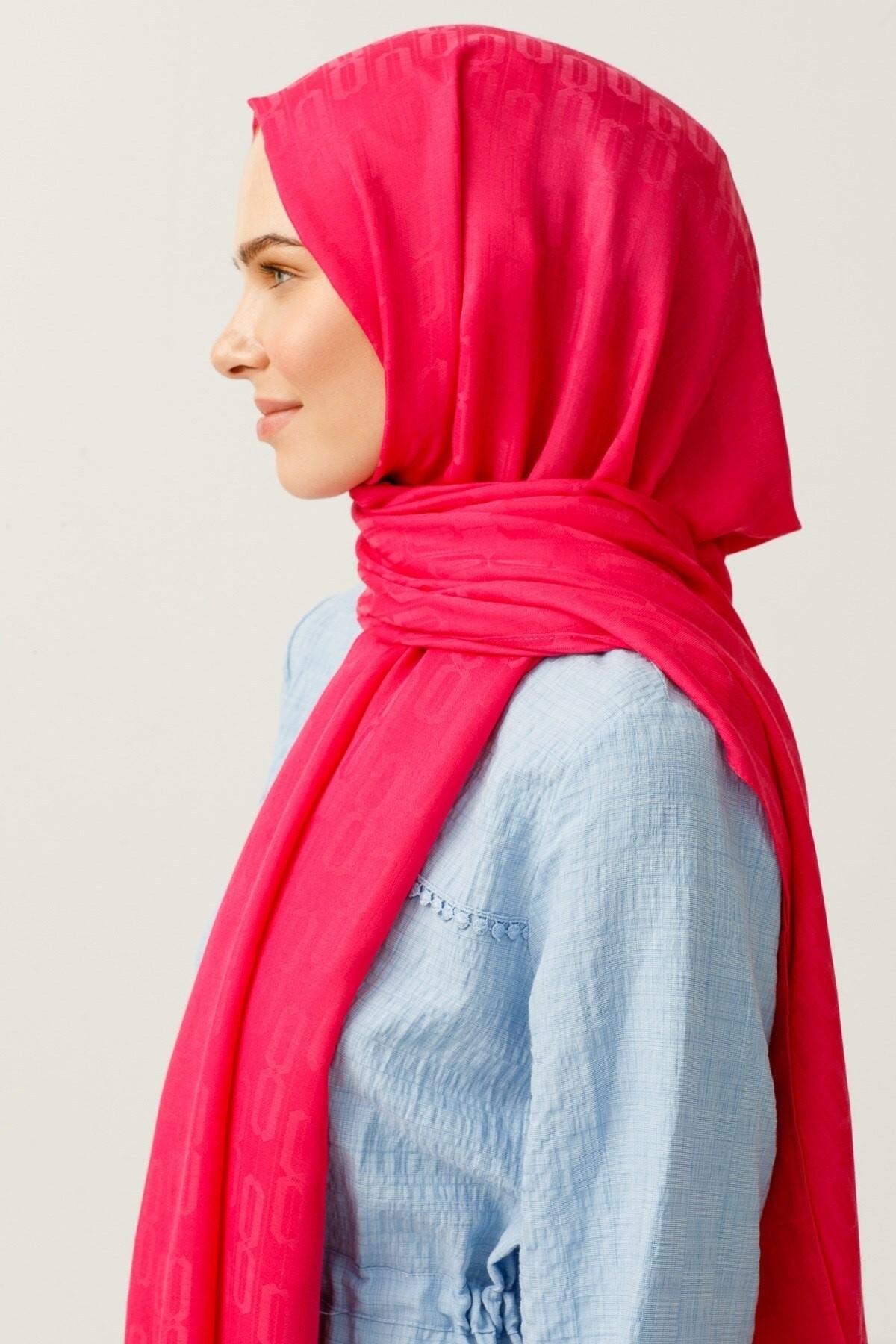 Chain Pattern Cotton Jacquard Hijab