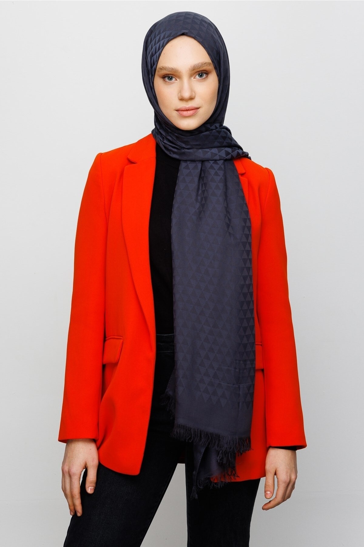 Gemustertes Baumwolle Jacquard Hijab