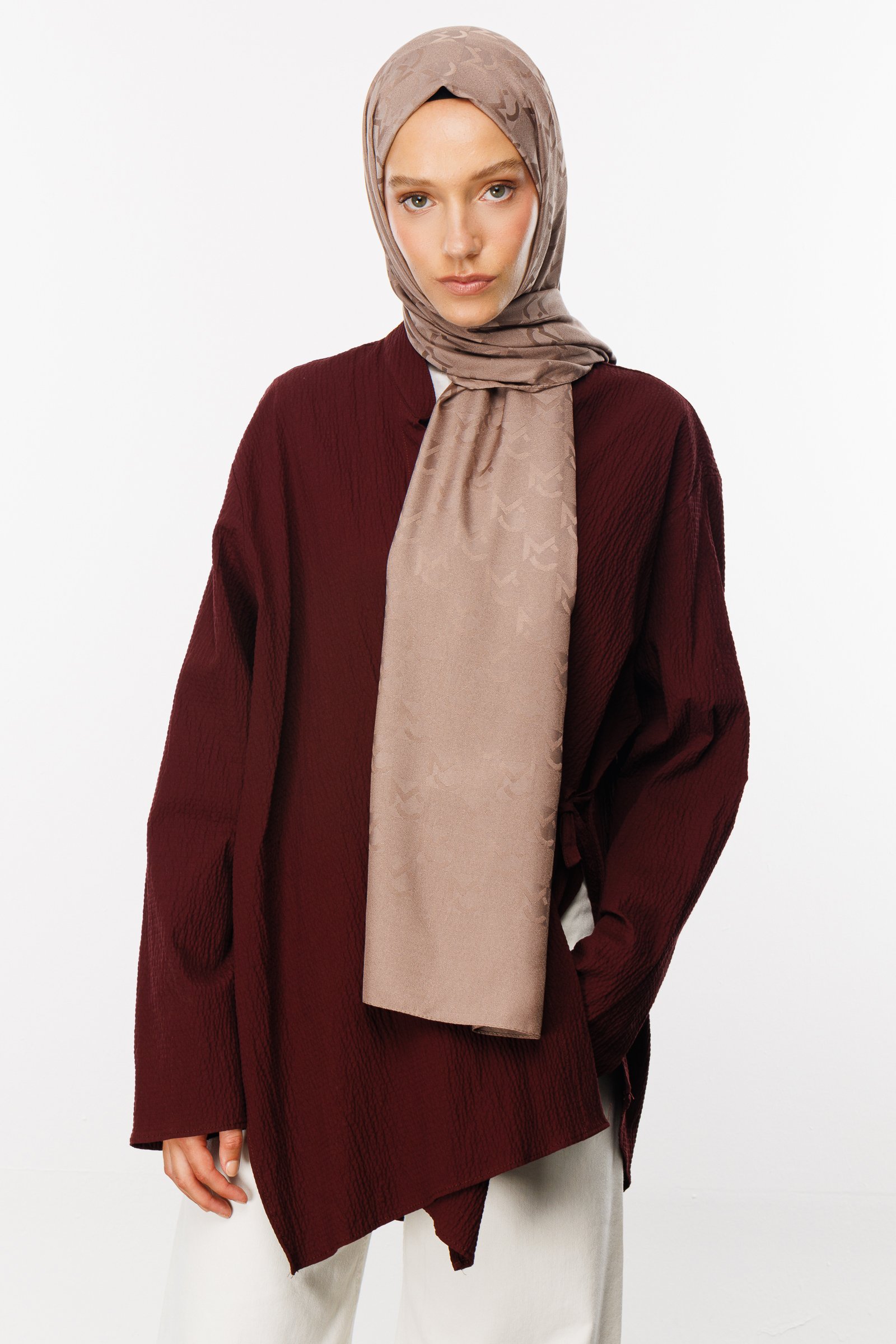MC Pattern Jacquard Shawl - Canyon