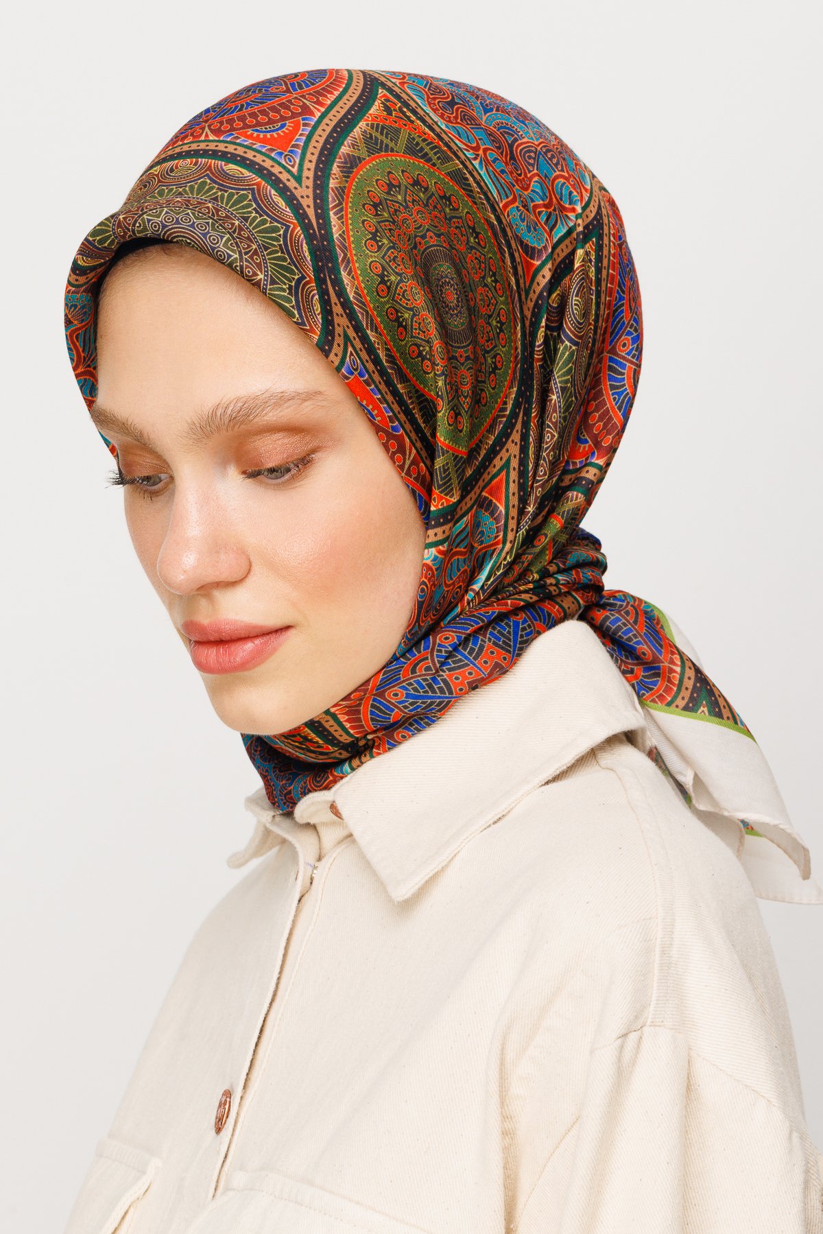 Ethnic Pattern Digital Soft Scarf - Tile