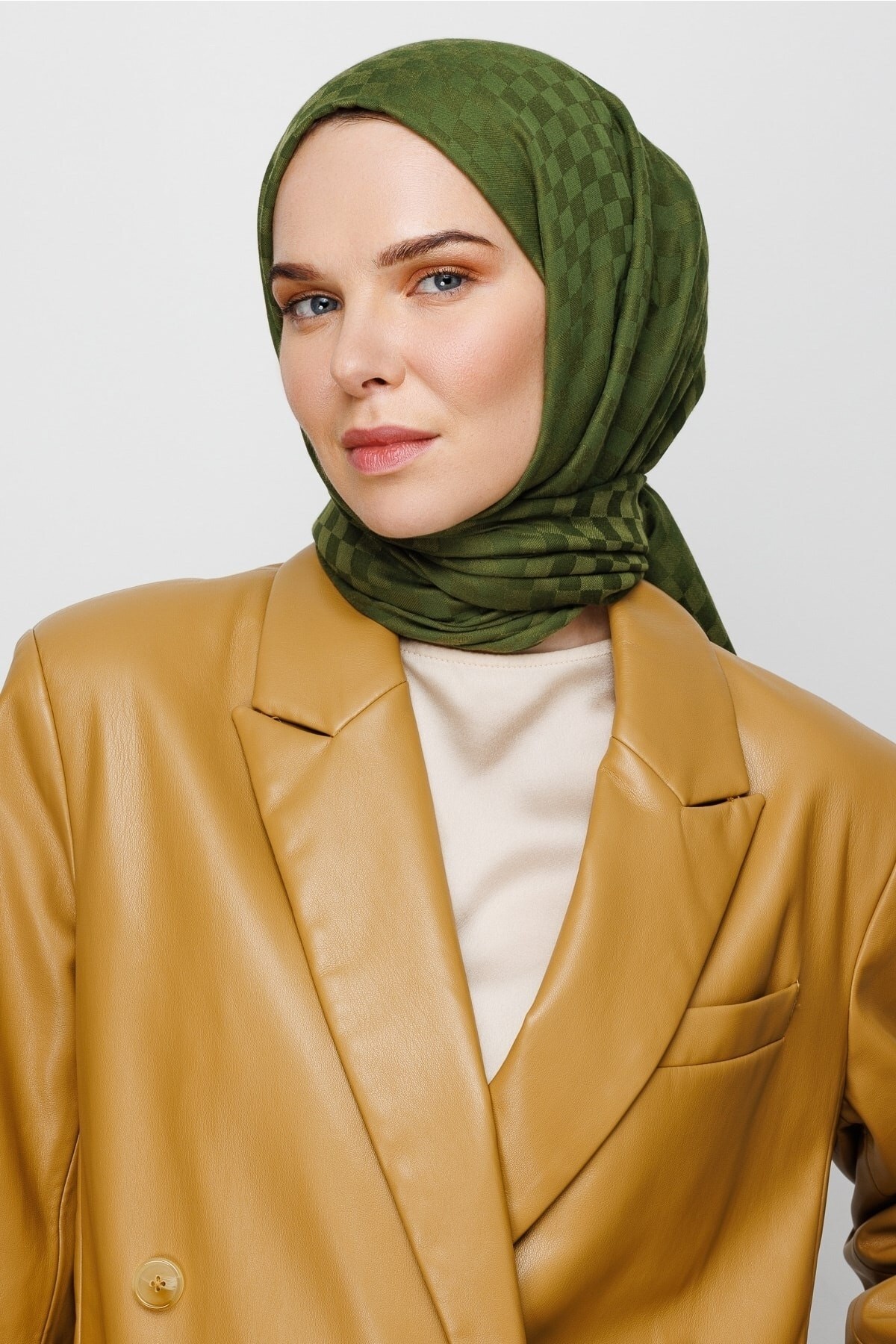 Gemustertes Baumwolle Jacquard Hijab