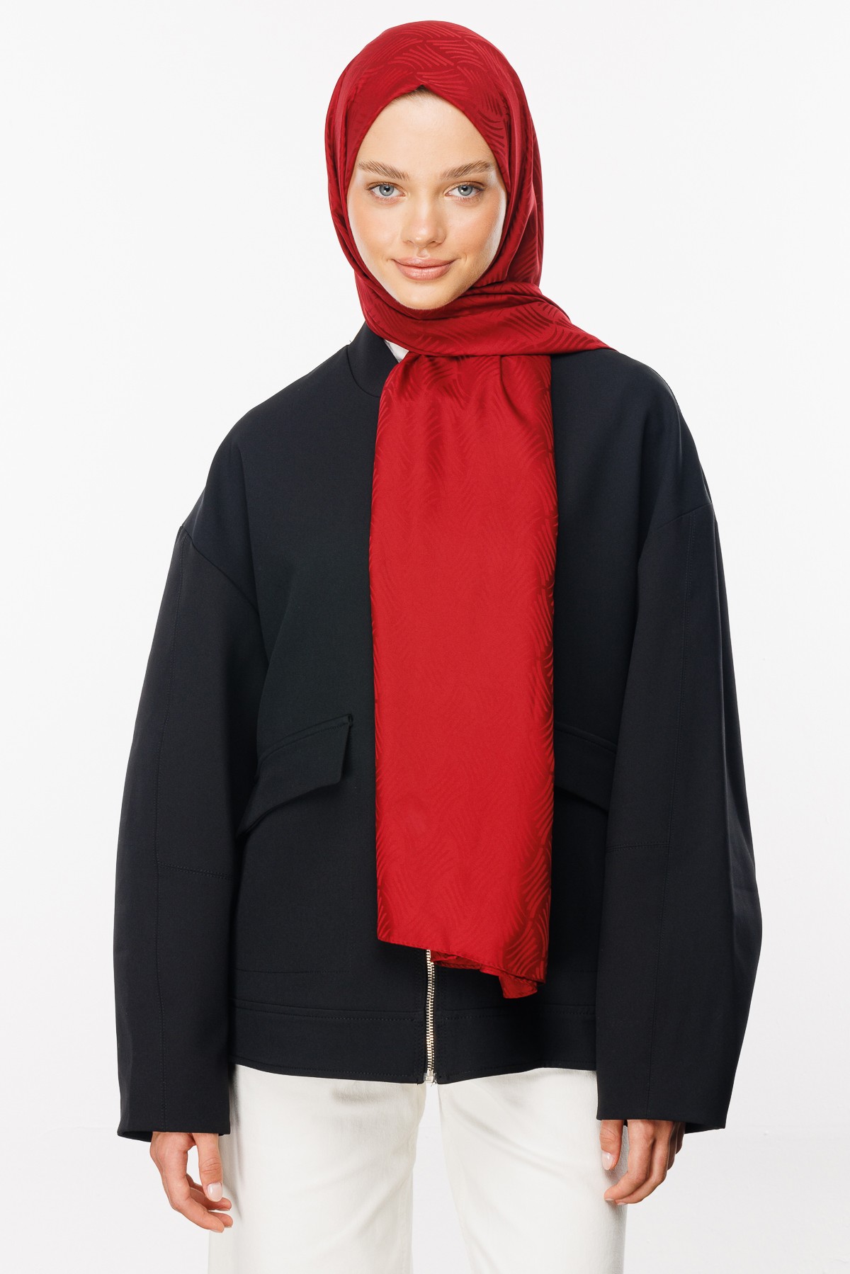 Aura Pattern Silk Jacquard Hijab