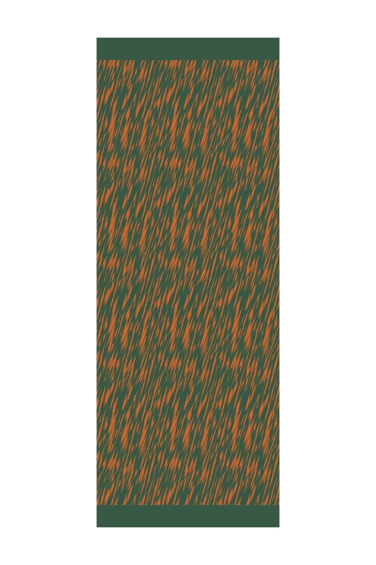 Marrakech Double Sided Shawl - Cinnamon-Emerald
