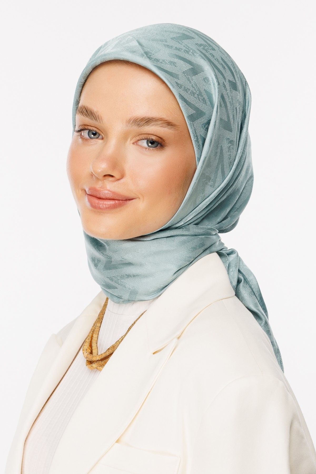 Nova Pattern Luxury Jacquard Scarf - Cağla