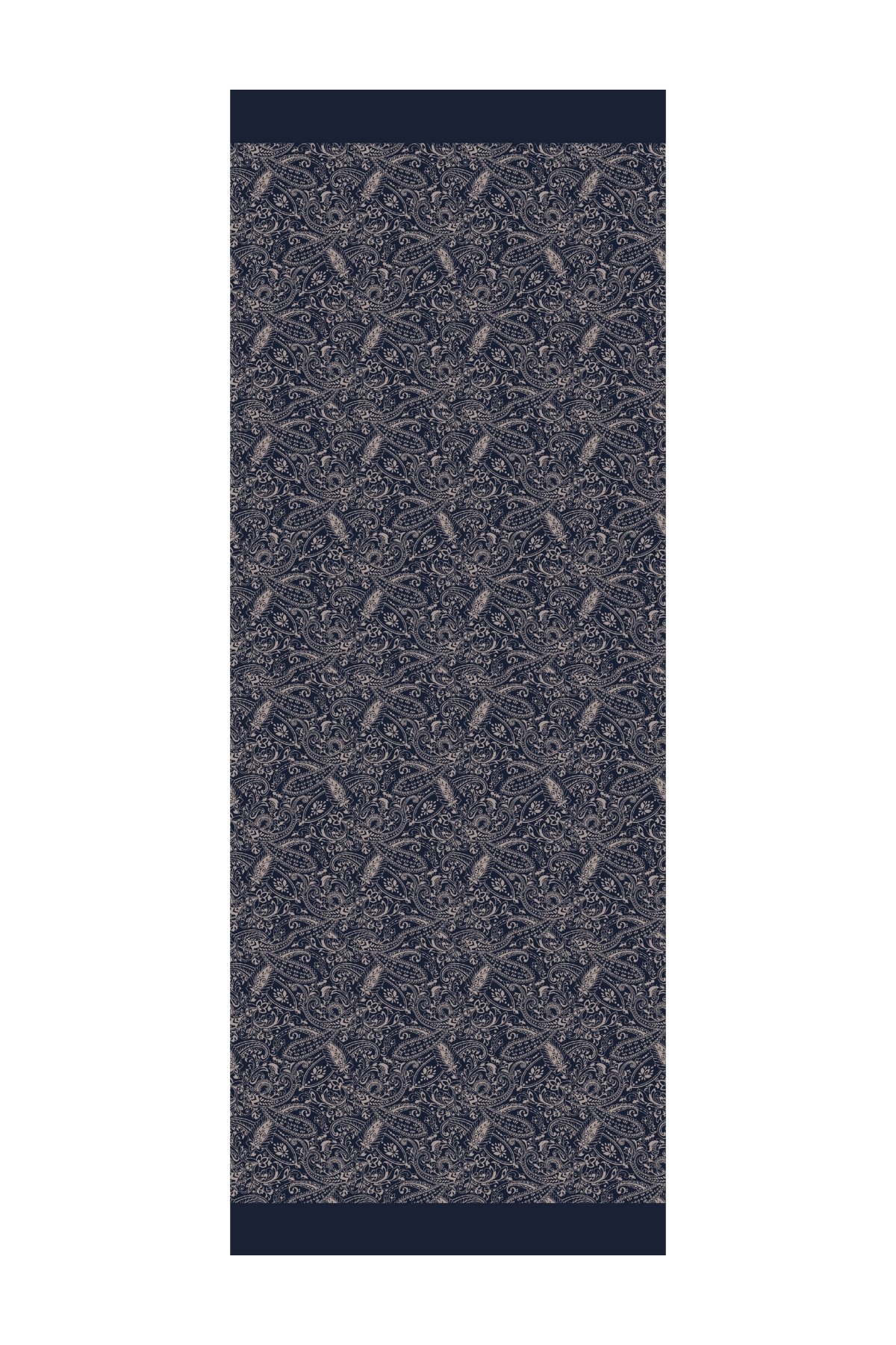 Marrakech Double Sided Shawl - Navy Blue-Beige