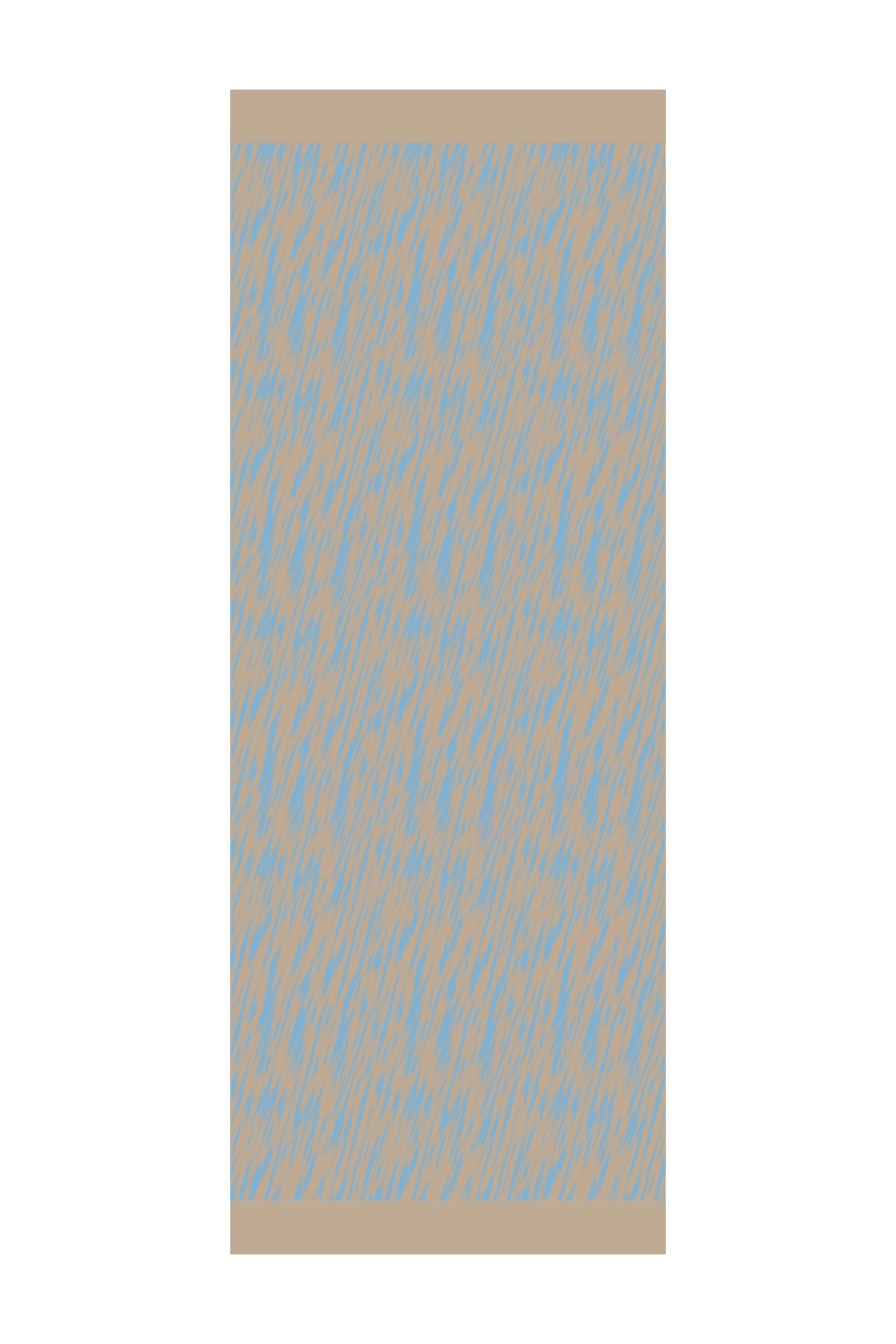 Marrakech Double Sided Shawl - Mink-Turquoise