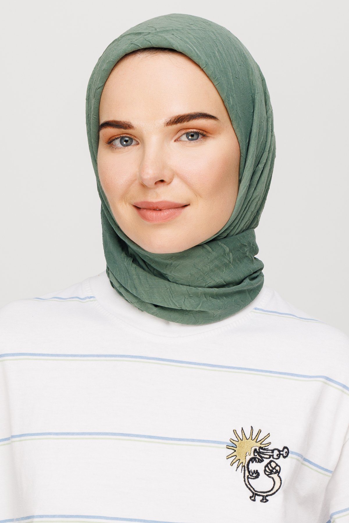 Küf Yeşili Bambu Eşarp
