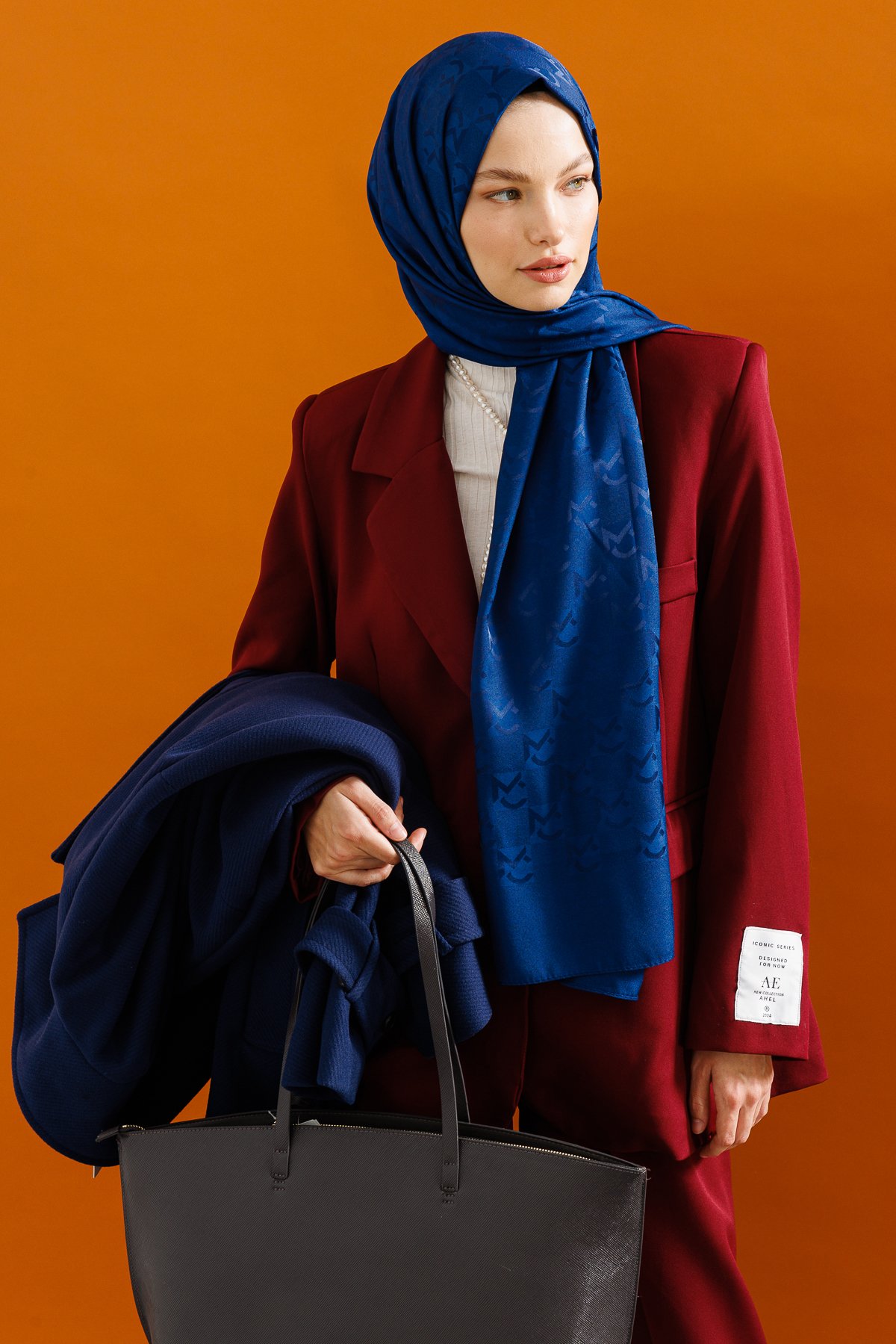 Gemustertes Jacquard Hijab