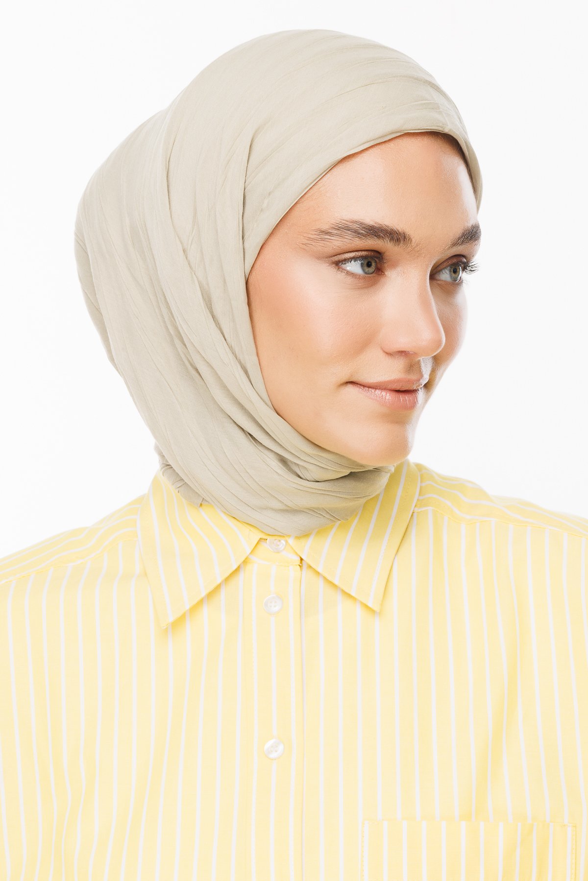 Pleated Bamboo Scarf - Sage