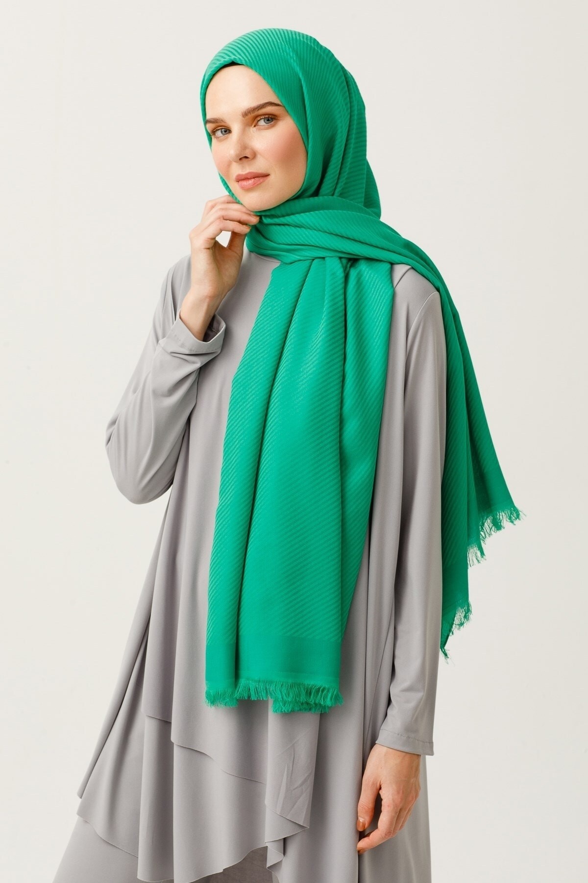 Gemustertes Baumwolle Jacquard Hijab