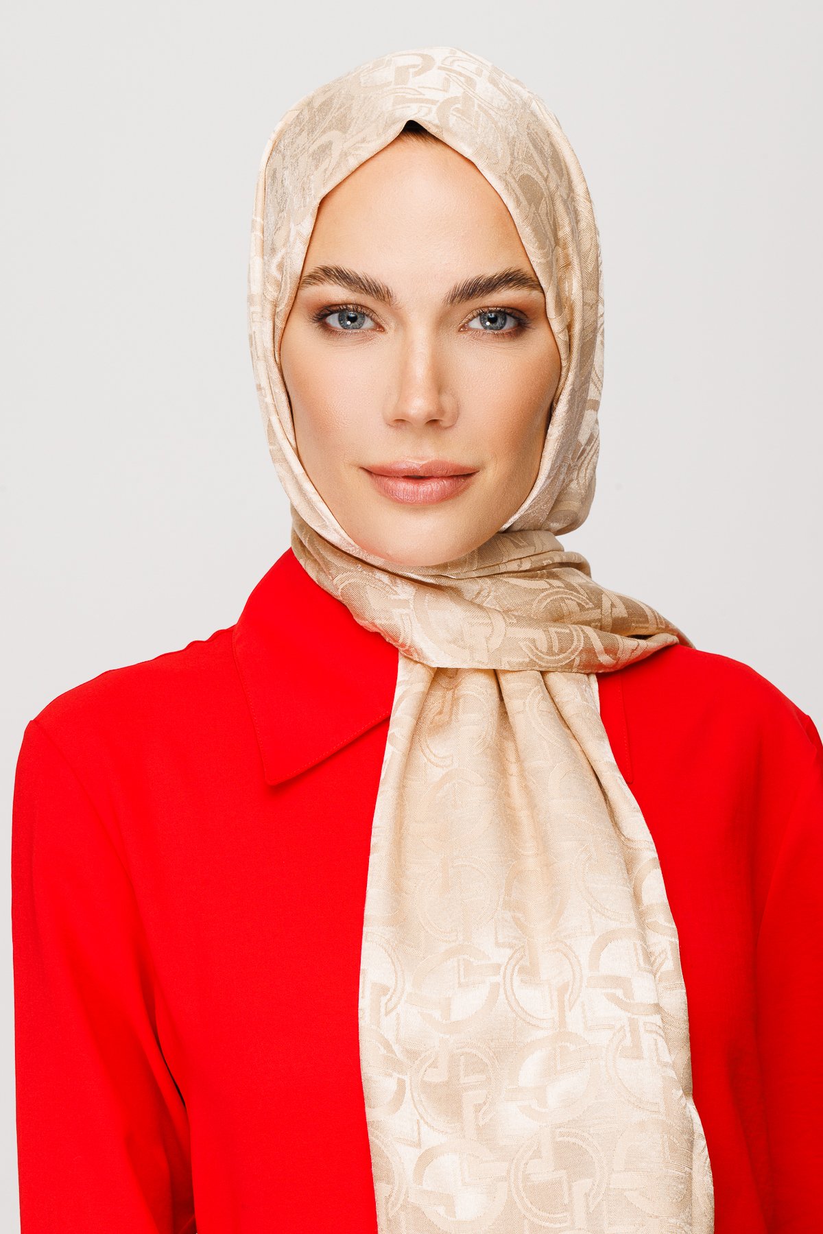 Longar Pattern Shiny Jacquard Shawl