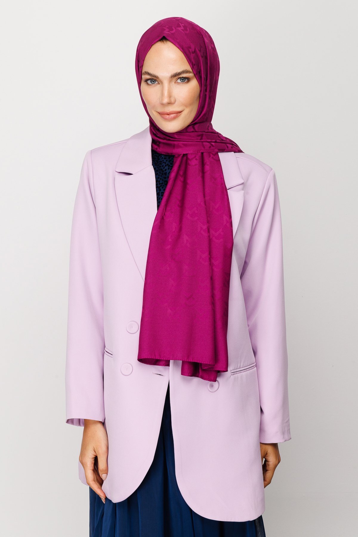 Gemustertes Jacquard Hijab