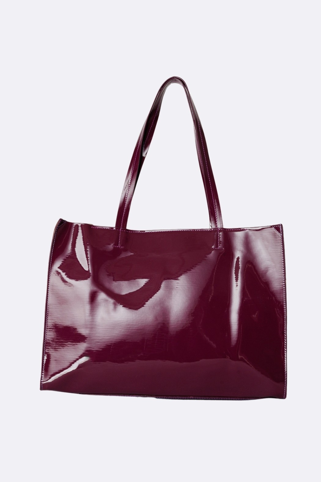 Lindy Patent Leather Bag - Purple