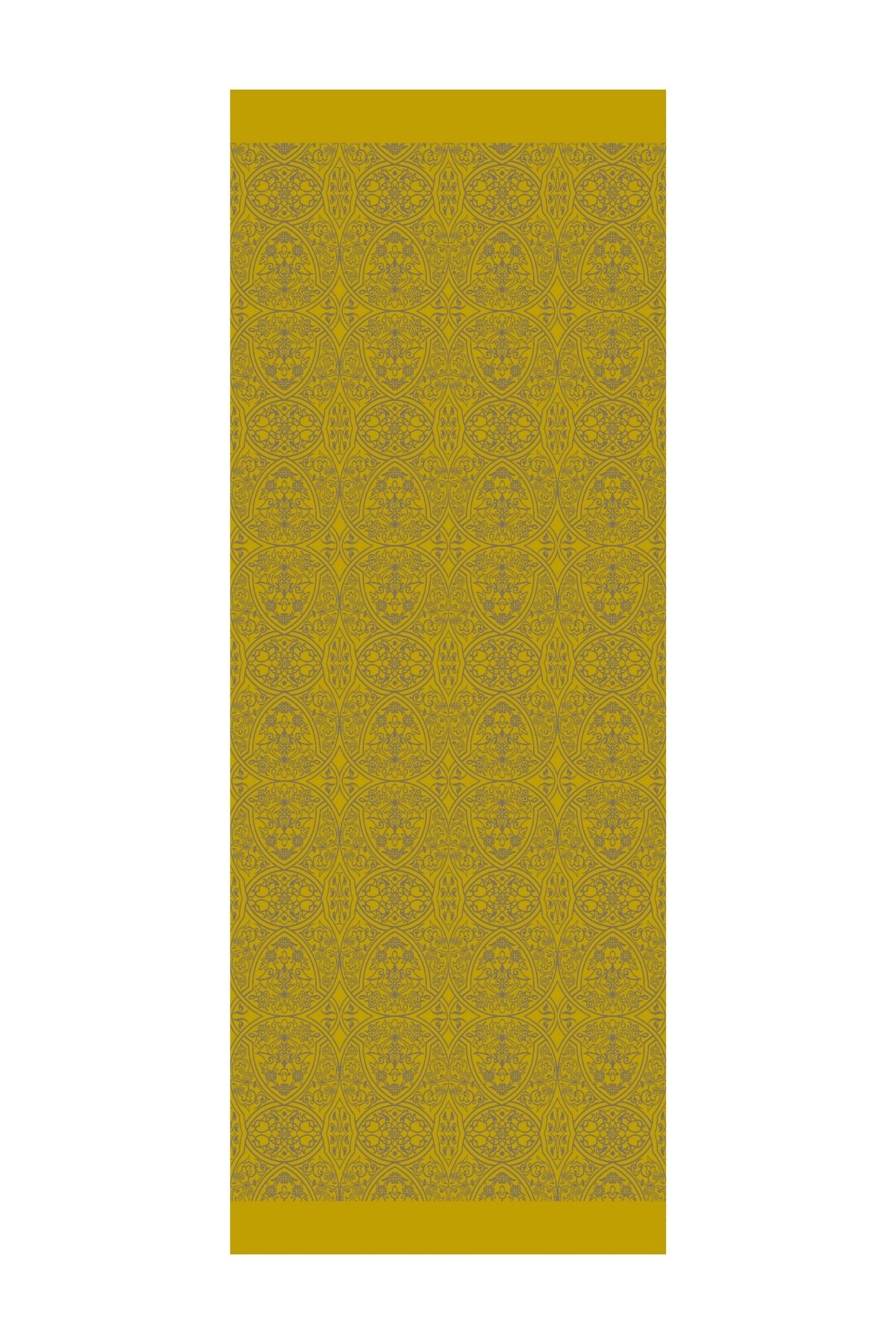 Marrakech Double Sided Shawl - Dark Gray-Mustard