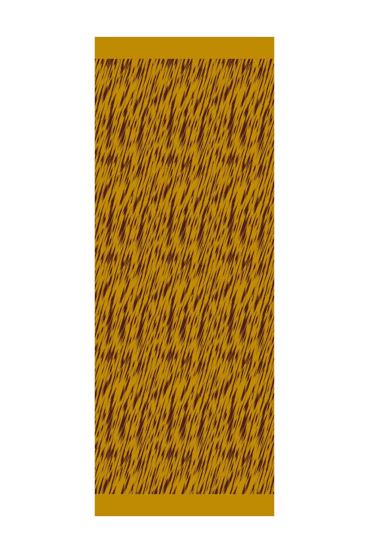Marrakech Double Sided Shawl - Damson-Yellow