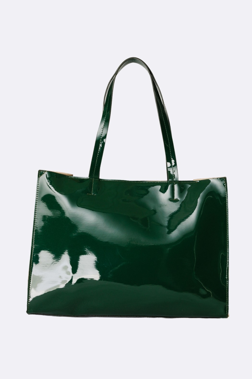 Lindy Patent Leather Bag - Benetton Green
