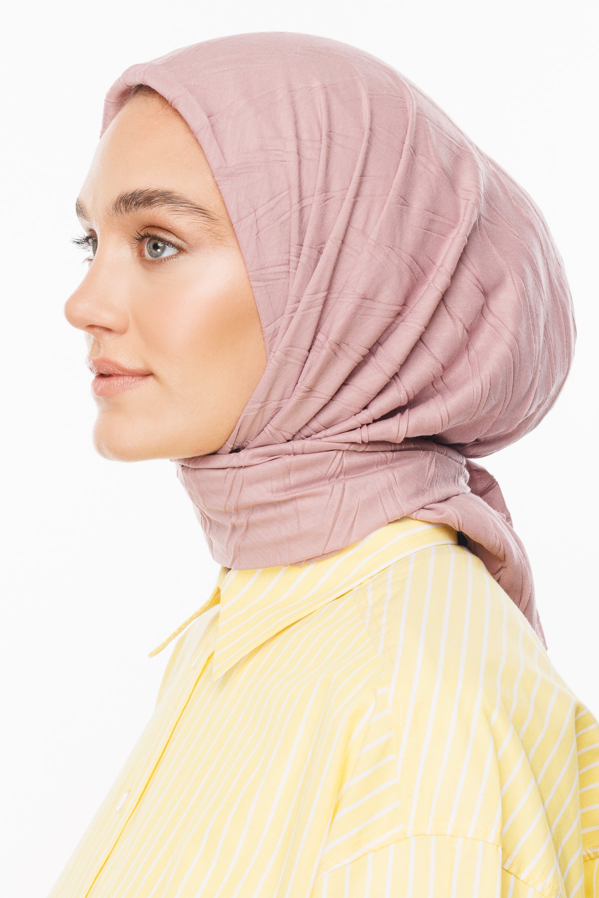Pleated Bamboo Scarf - Soft Pink