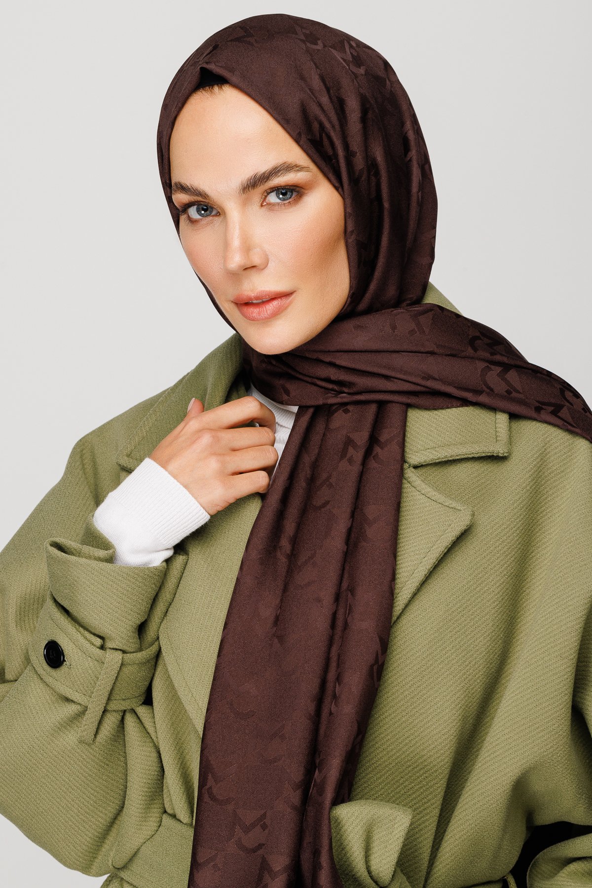 Gemustertes Jacquard Hijab