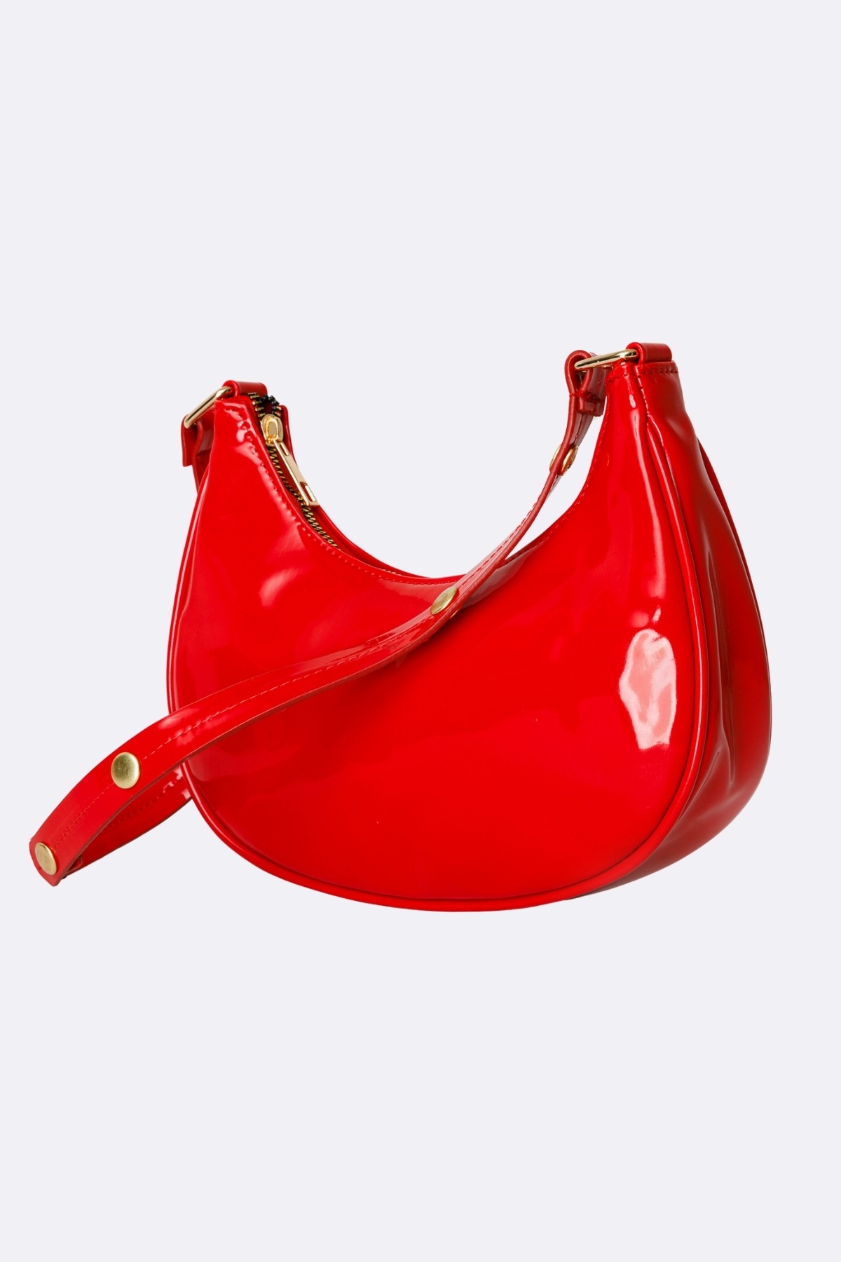 Mina Patent Leather Bag - Red