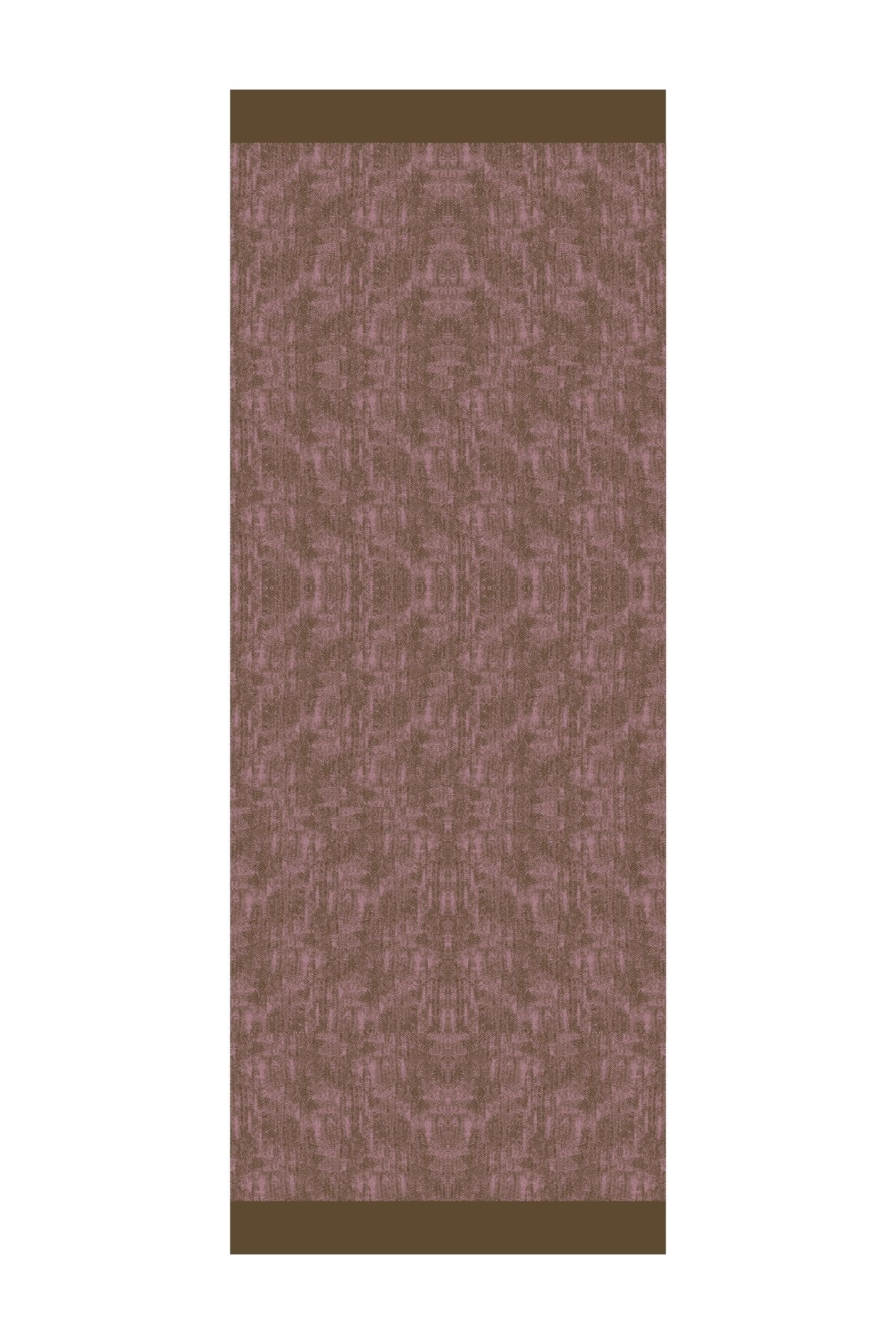 Marrakech Double Sided Shawl - Dark Khaki-Dark Rose Dry