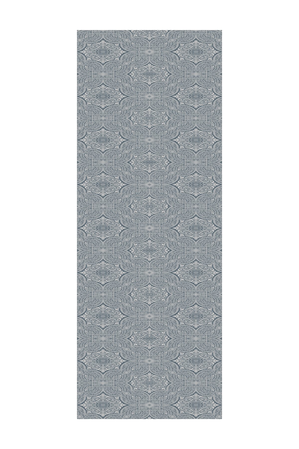 Shline Line Viscose Shawl - Petrol Blue-Beige