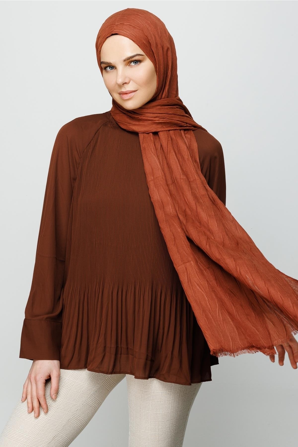 Pleated Bamboo Hijab