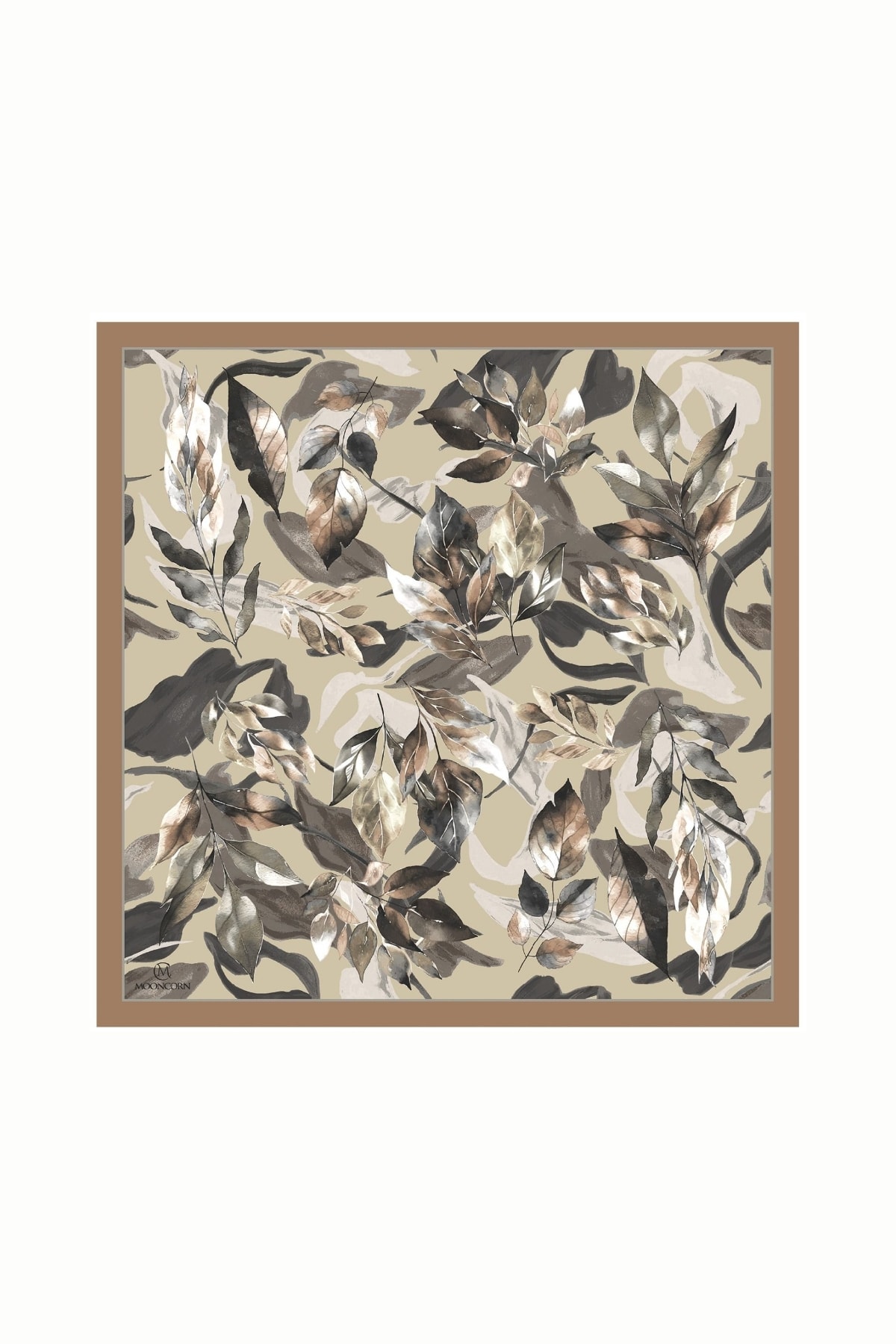 Lorya Pattern Cotton Scarf - Cream