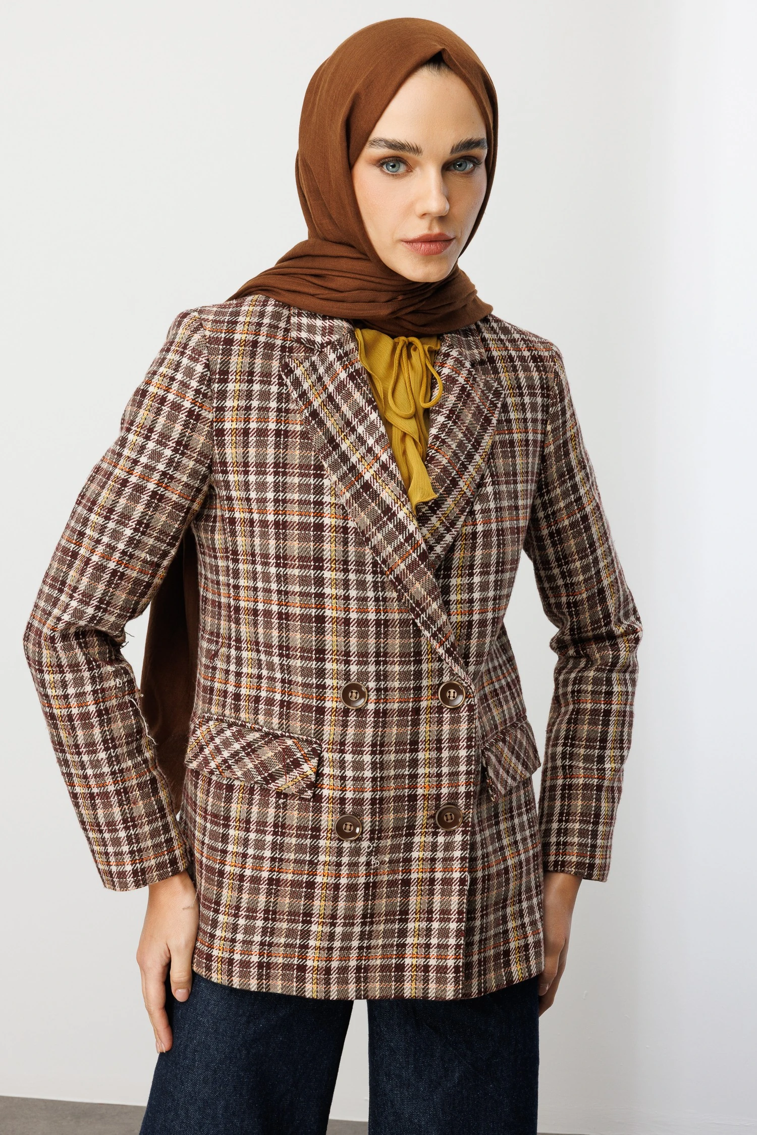 Dubai Shawl - Bitter Coffee