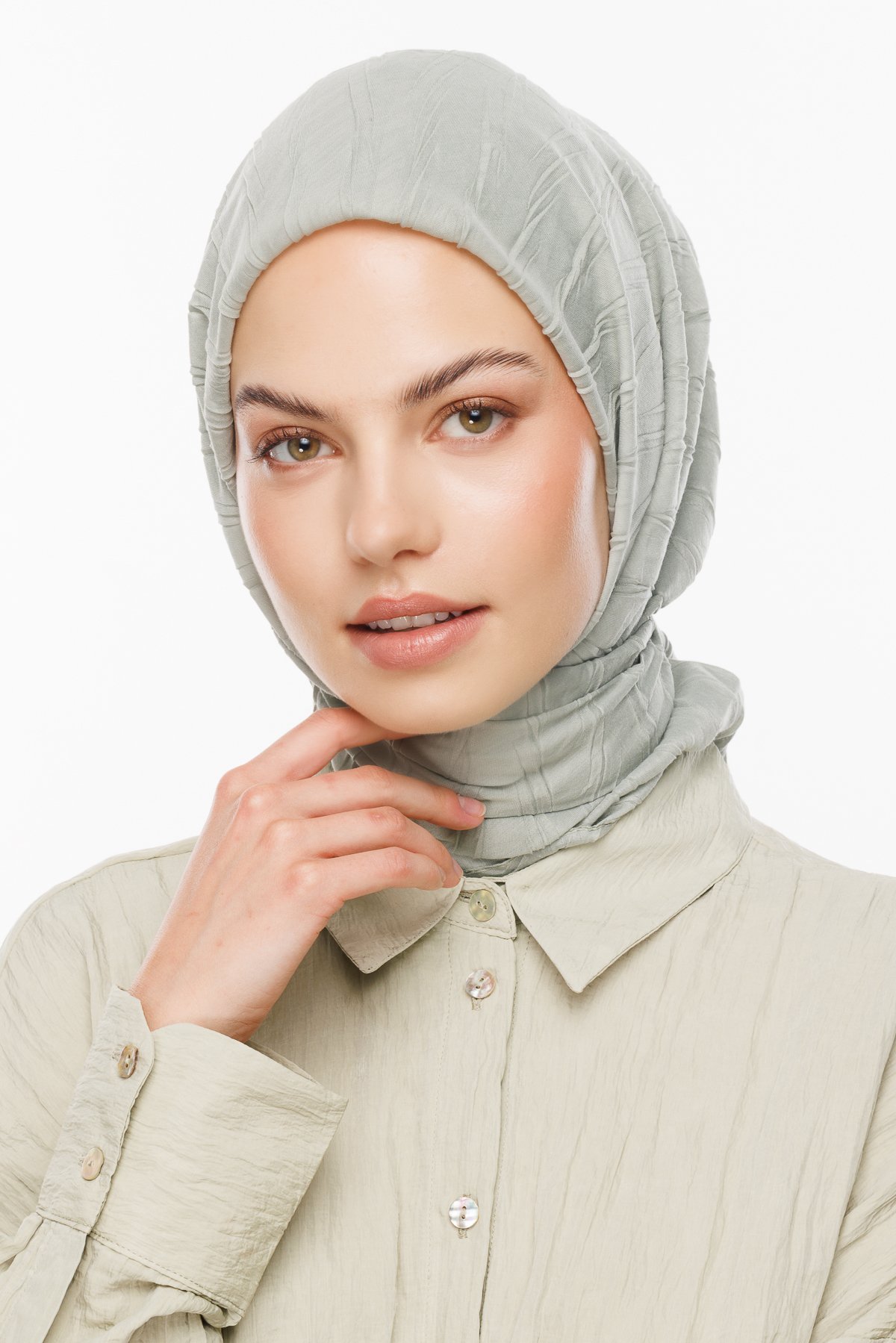 Pleated Bamboo Scarf - Bay
