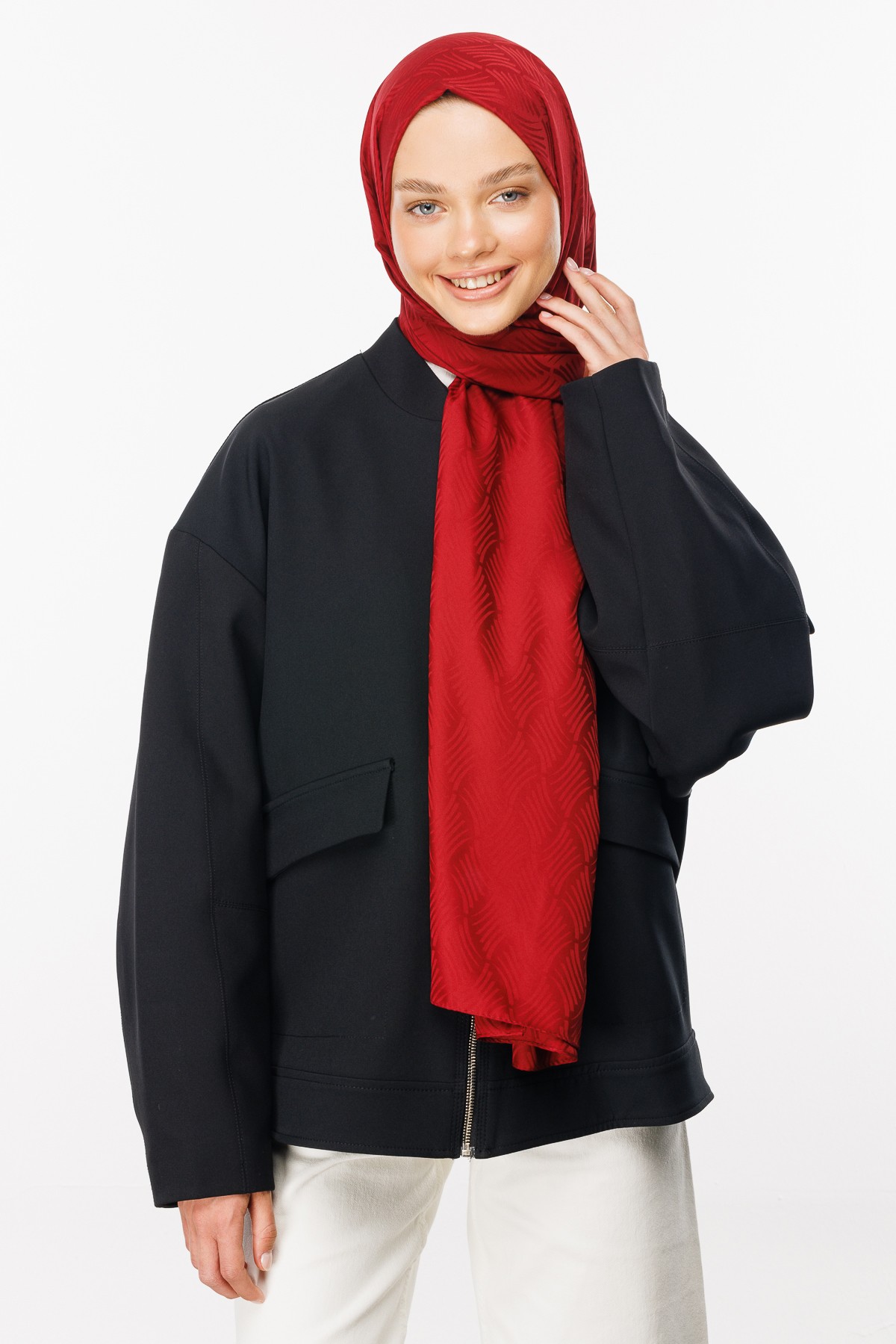 Aura Pattern Silk Jacquard Hijab