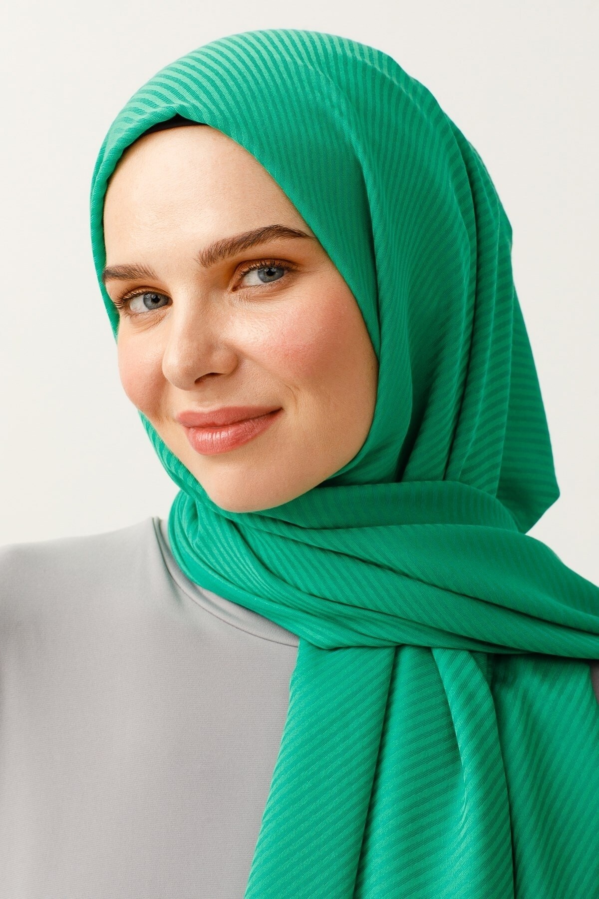 Gemustertes Baumwolle Jacquard Hijab