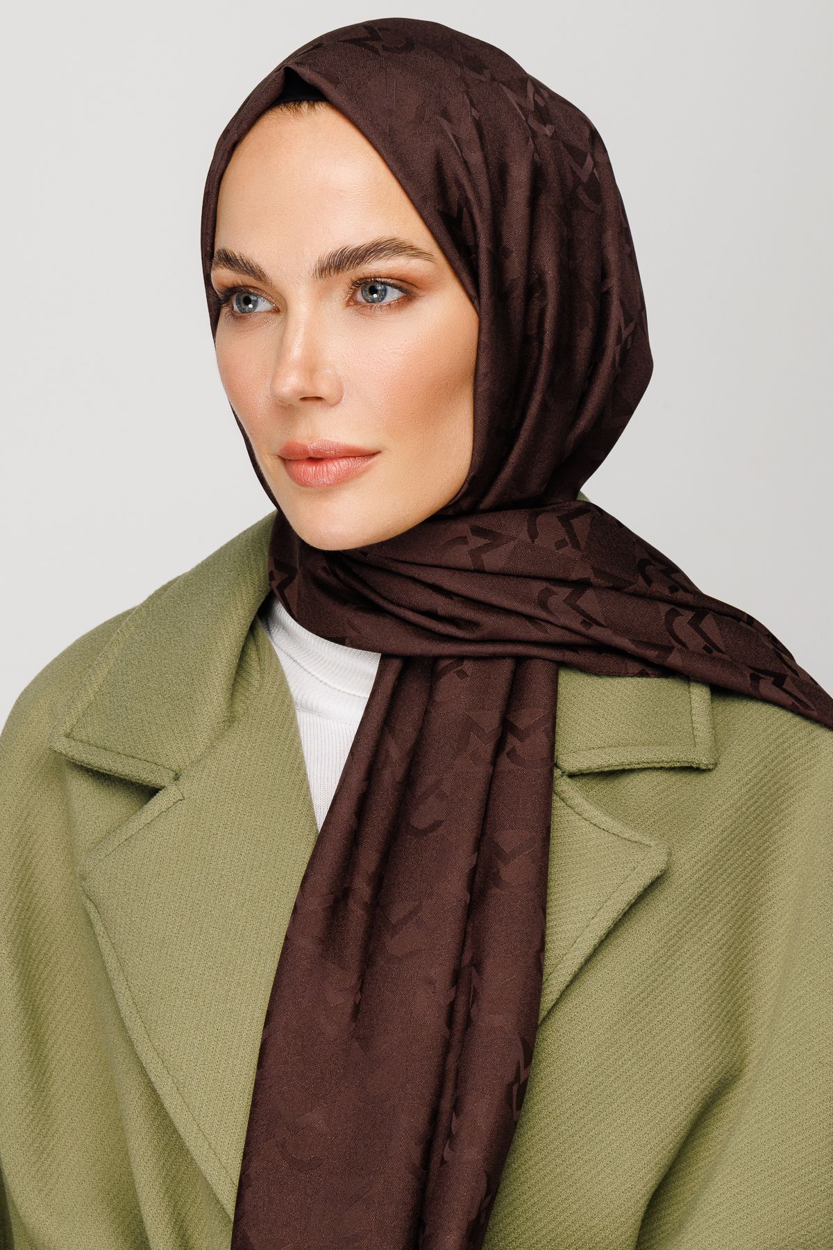 Gemustertes Jacquard Hijab