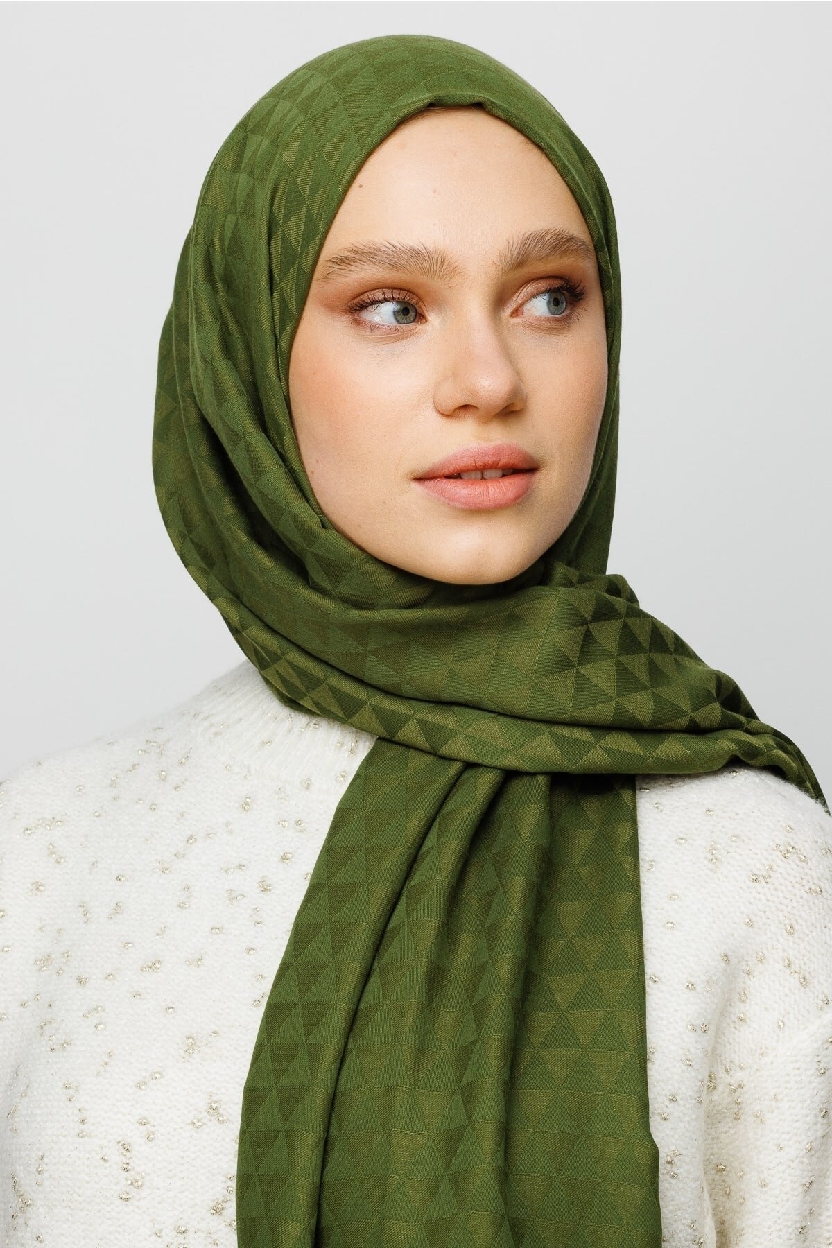 Prism Pattern Cotton Jacquard Hijab