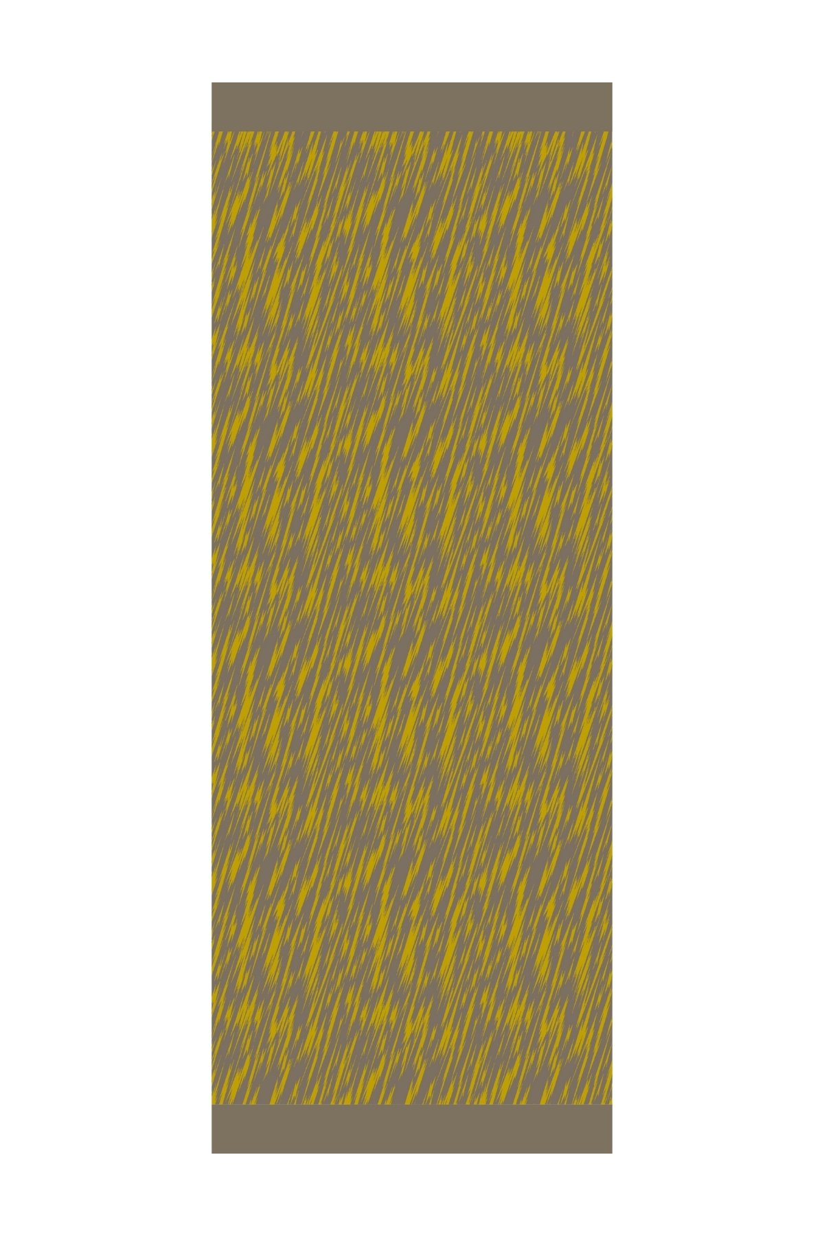 Marrakech Double Sided Shawl - Dark Gray-Mustard