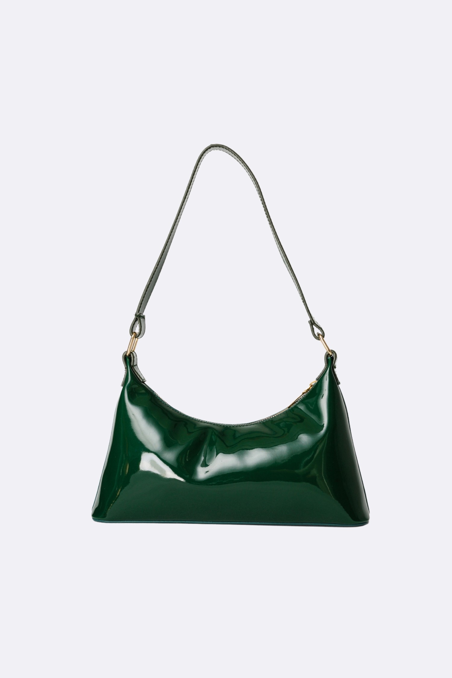 Garden Patent Leather Bag - Benetton Green