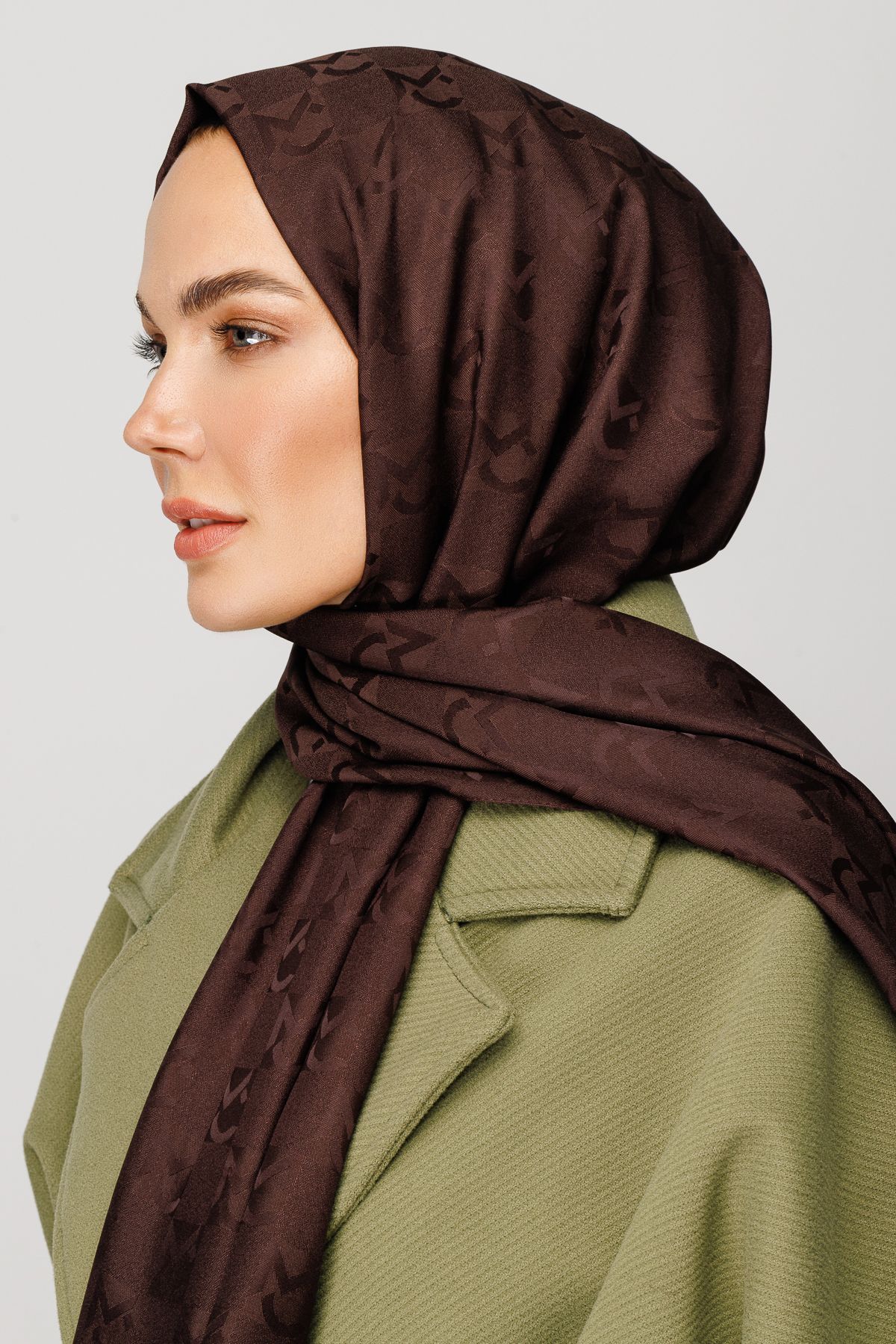 Gemustertes Jacquard Hijab