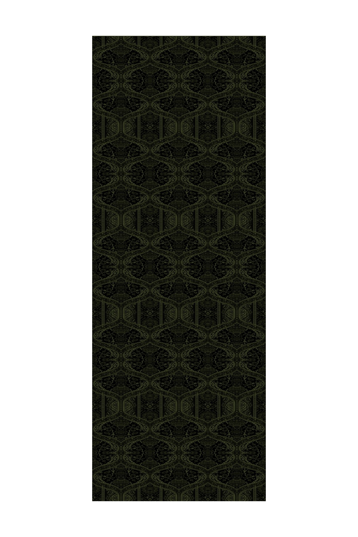 Shline Line Viscose Shawl - Black-Khaki