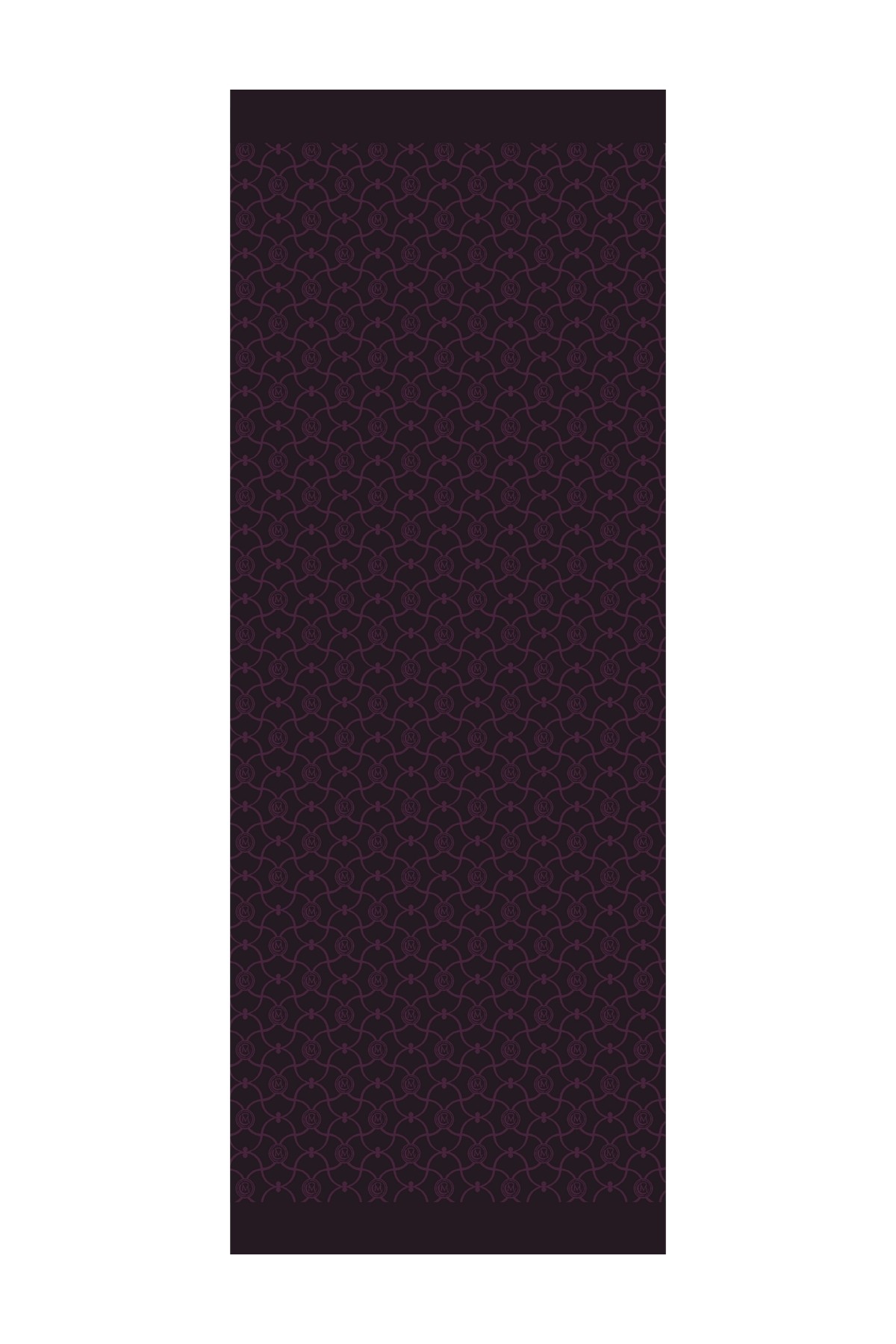 Marrakech Pattern Double-Sided Shawl - Purple-Black