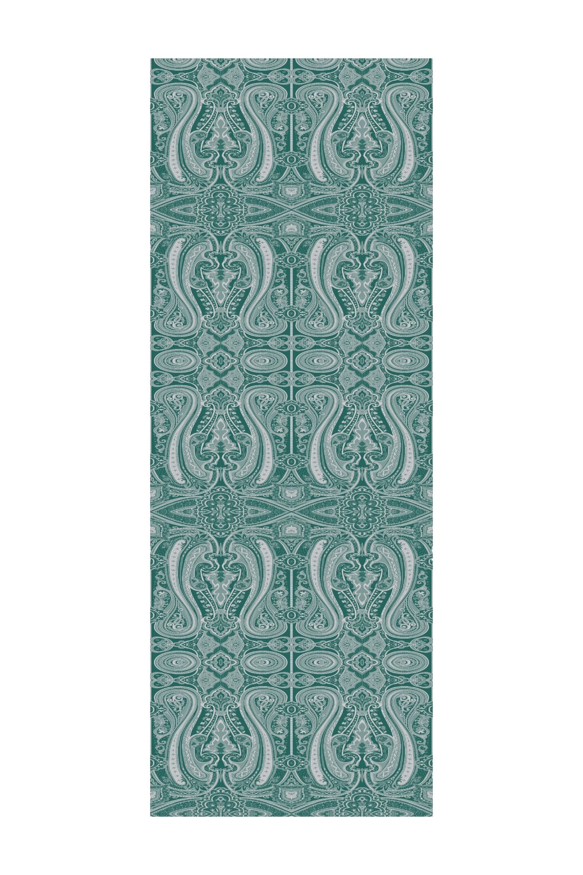 Liva Pattern Shine Line Shawl - Emerald-Pink